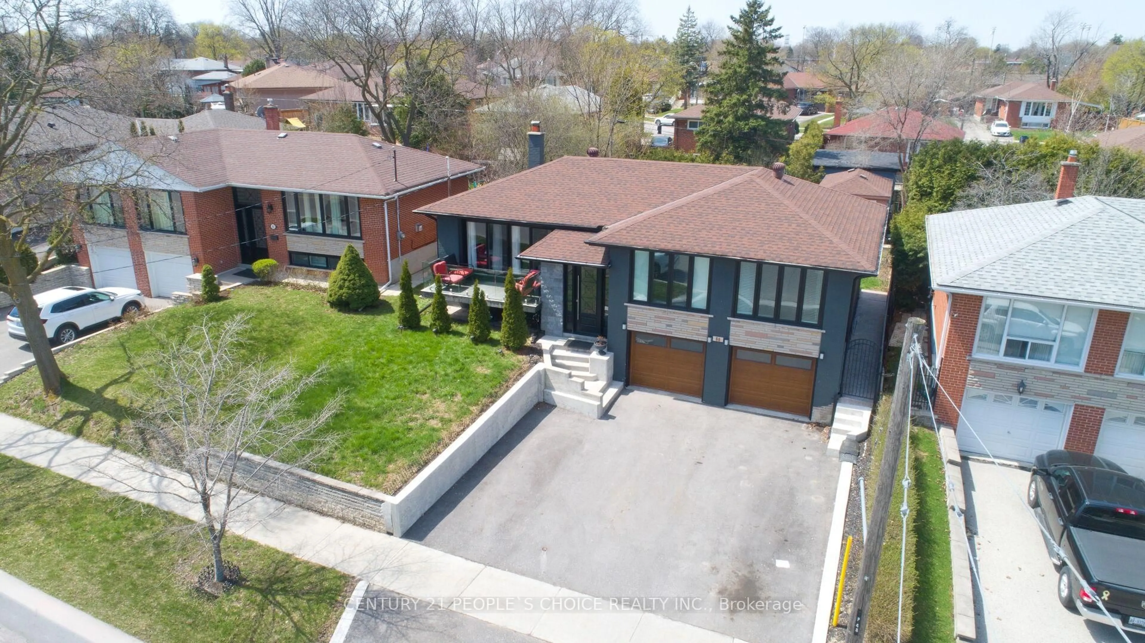 A pic from outside/outdoor area/front of a property/back of a property/a pic from drone, street for 50 Jeffcoat Dr, Toronto Ontario M9W 3B7
