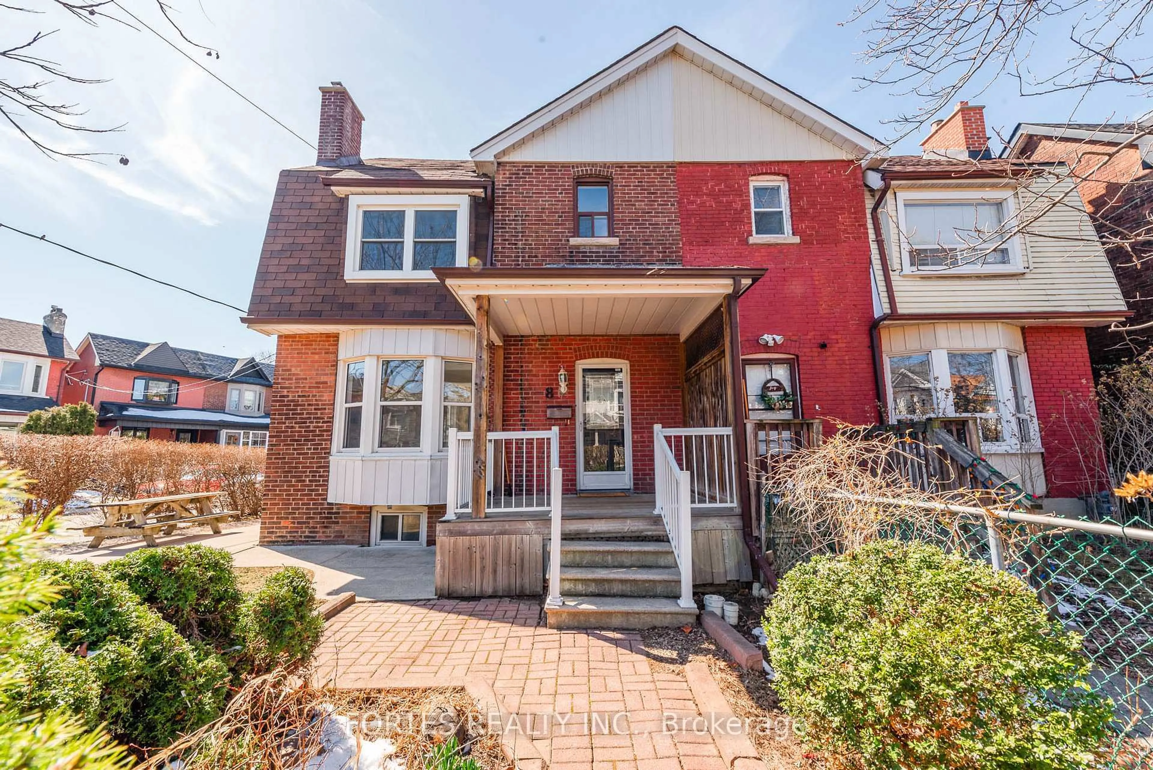 Home with brick exterior material, street for 8 Spring Grove Ave, Toronto Ontario M6N 3H3