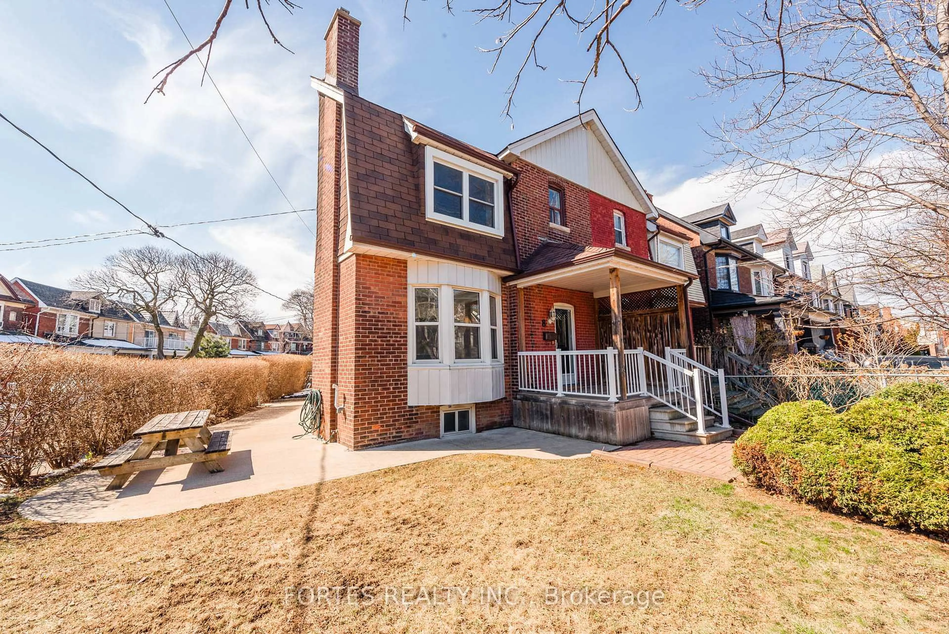Home with brick exterior material, street for 8 Spring Grove Ave, Toronto Ontario M6N 3H3