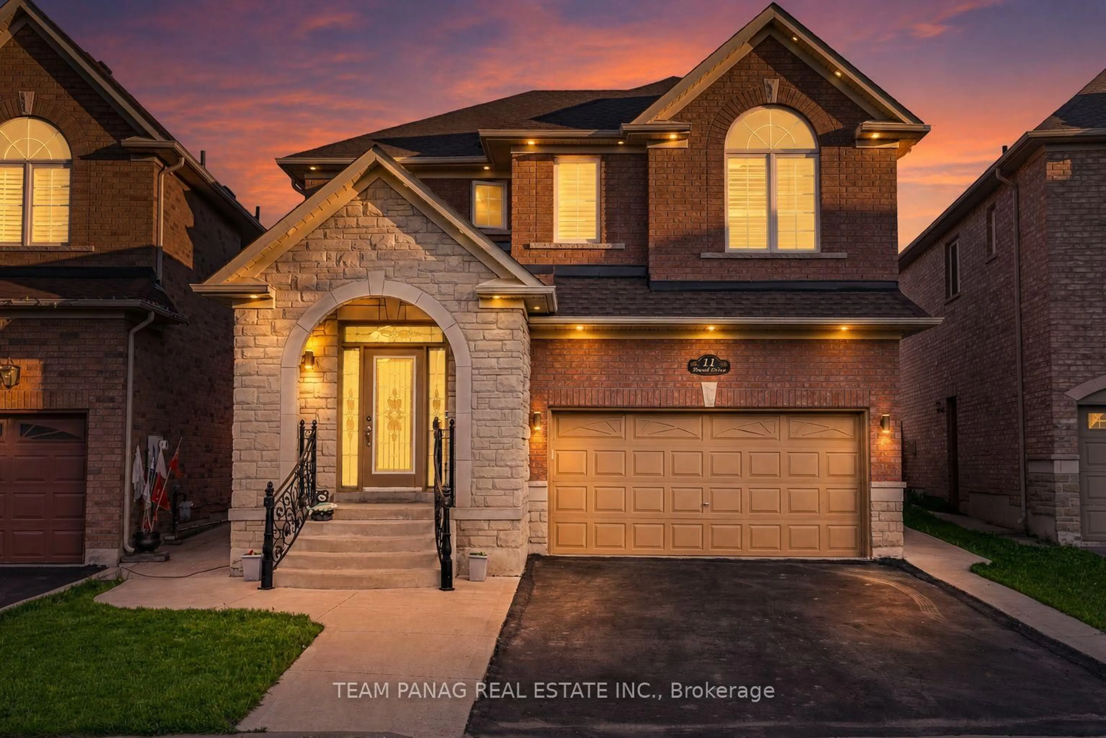 Home with brick exterior material, street for 11 Powell Dr, Brampton Ontario L6R 0K9