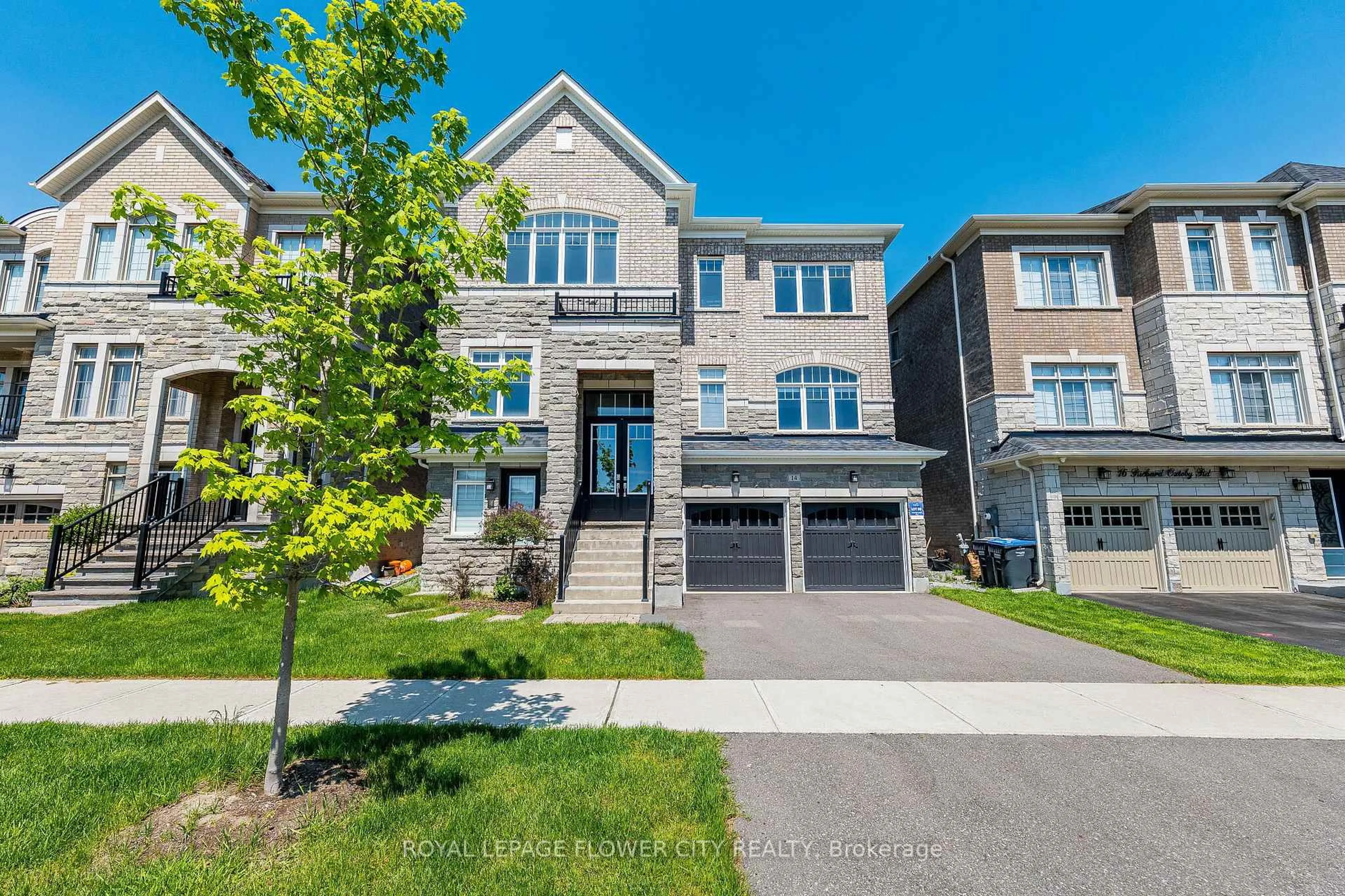 Home with brick exterior material, street for 14 Richard Oxtoby Rd, Caledon Ontario L7C 4G1