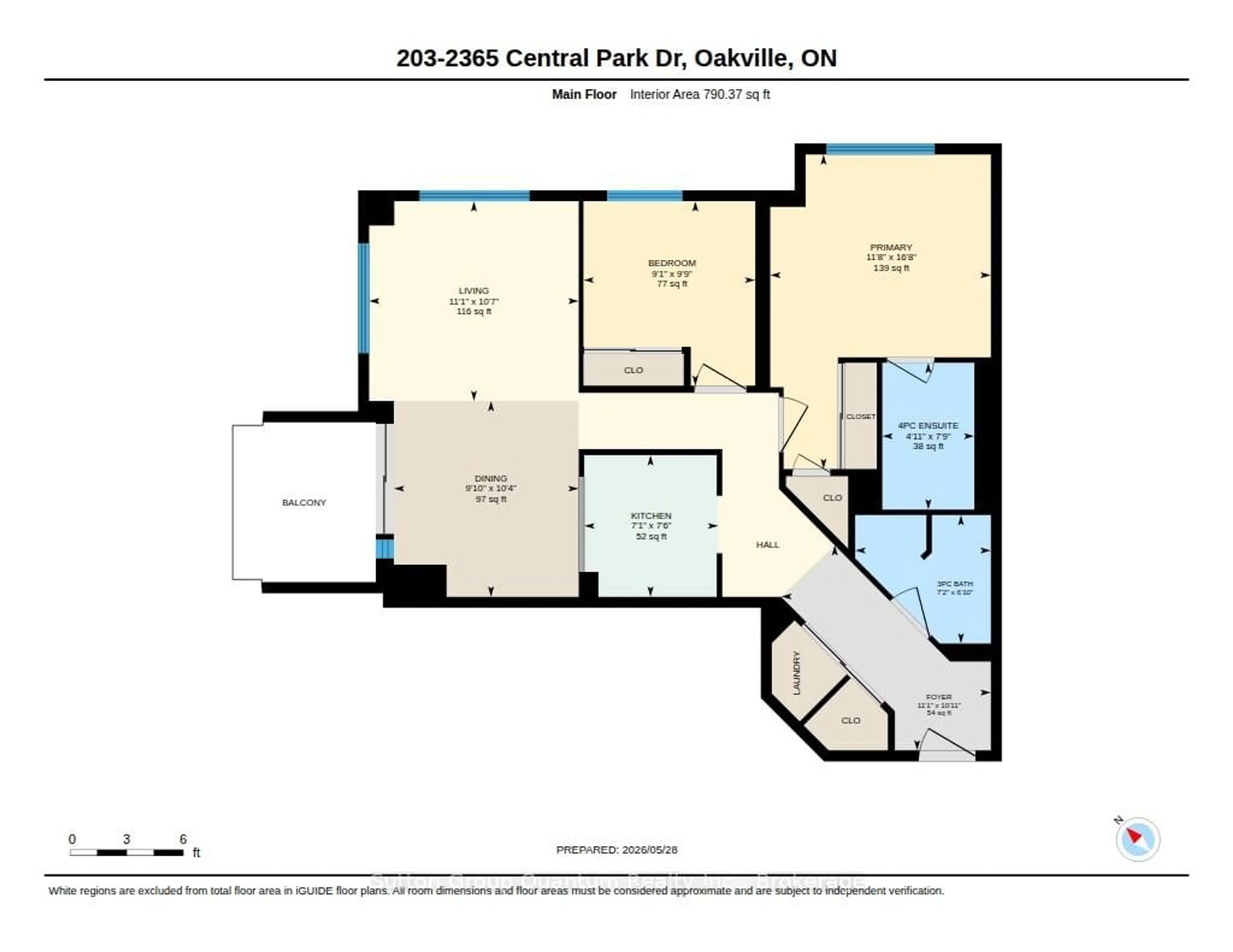 Floor plan for 2365 Central Park Dr #203, Oakville Ontario L6H 0C7