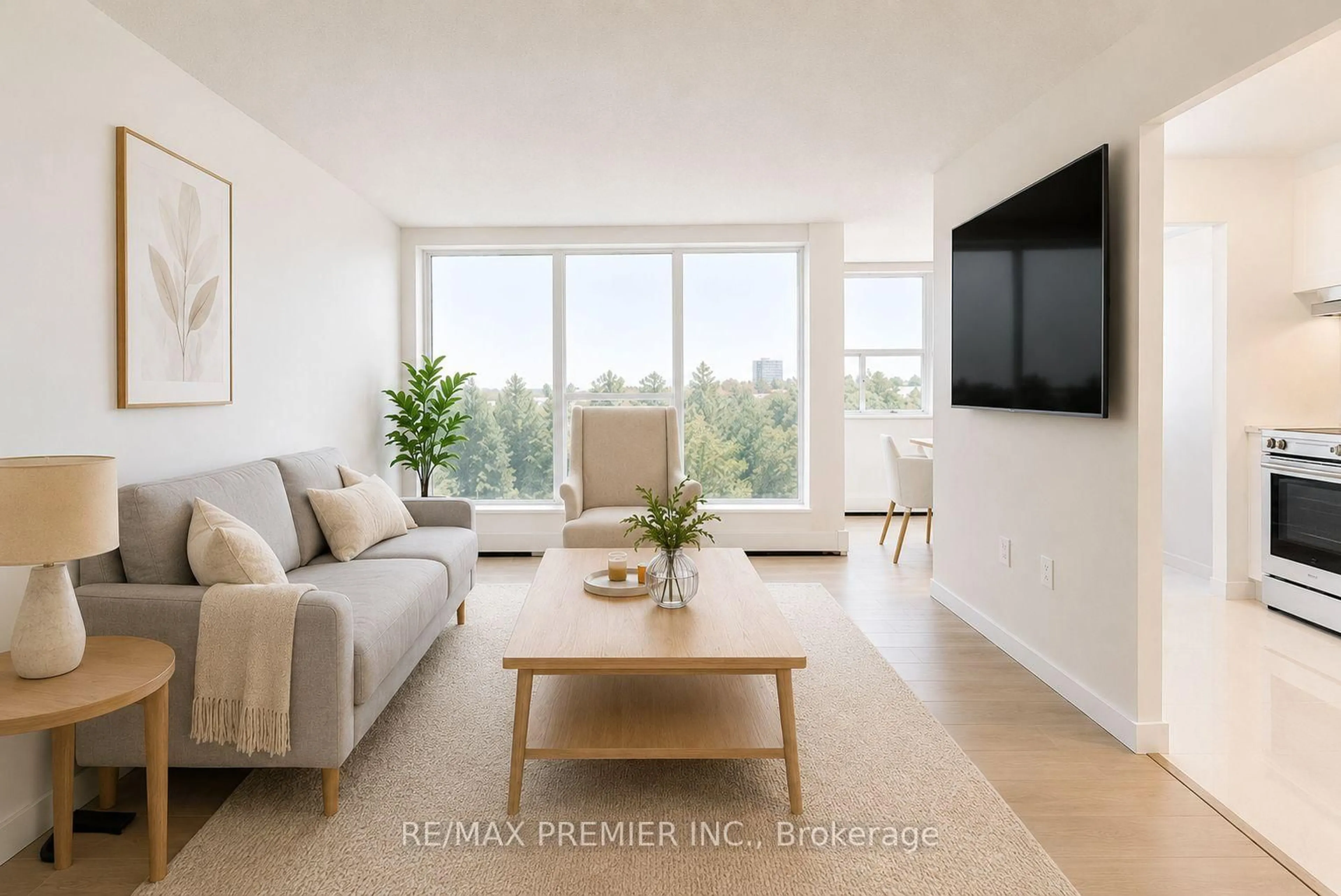 Living room with furniture, unknown for 530 Lolita Gdns #406, Mississauga Ontario L5A 3T2