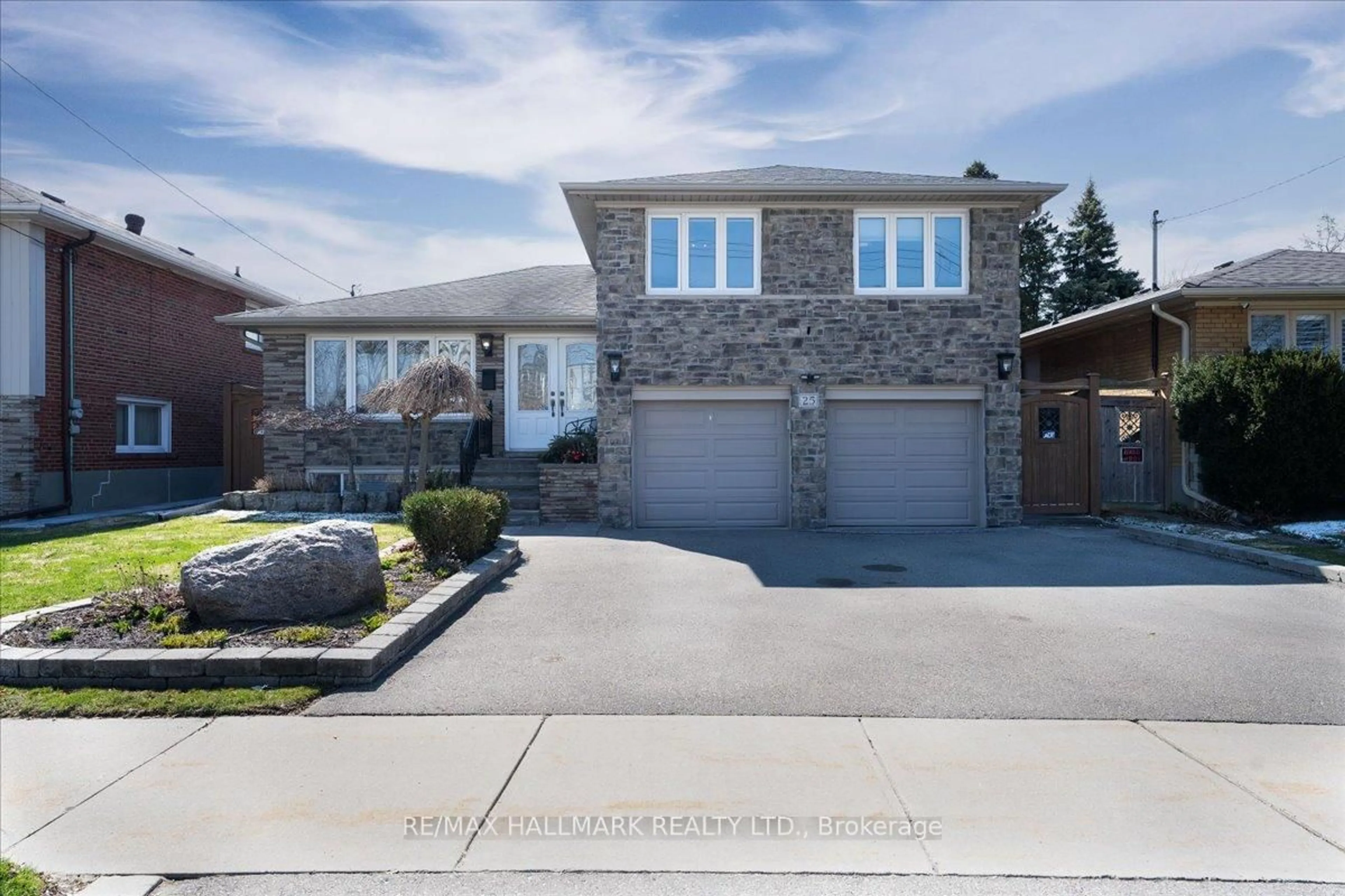 Home with brick exterior material, street for 25 Fenley Dr, Toronto Ontario M9R 1M3