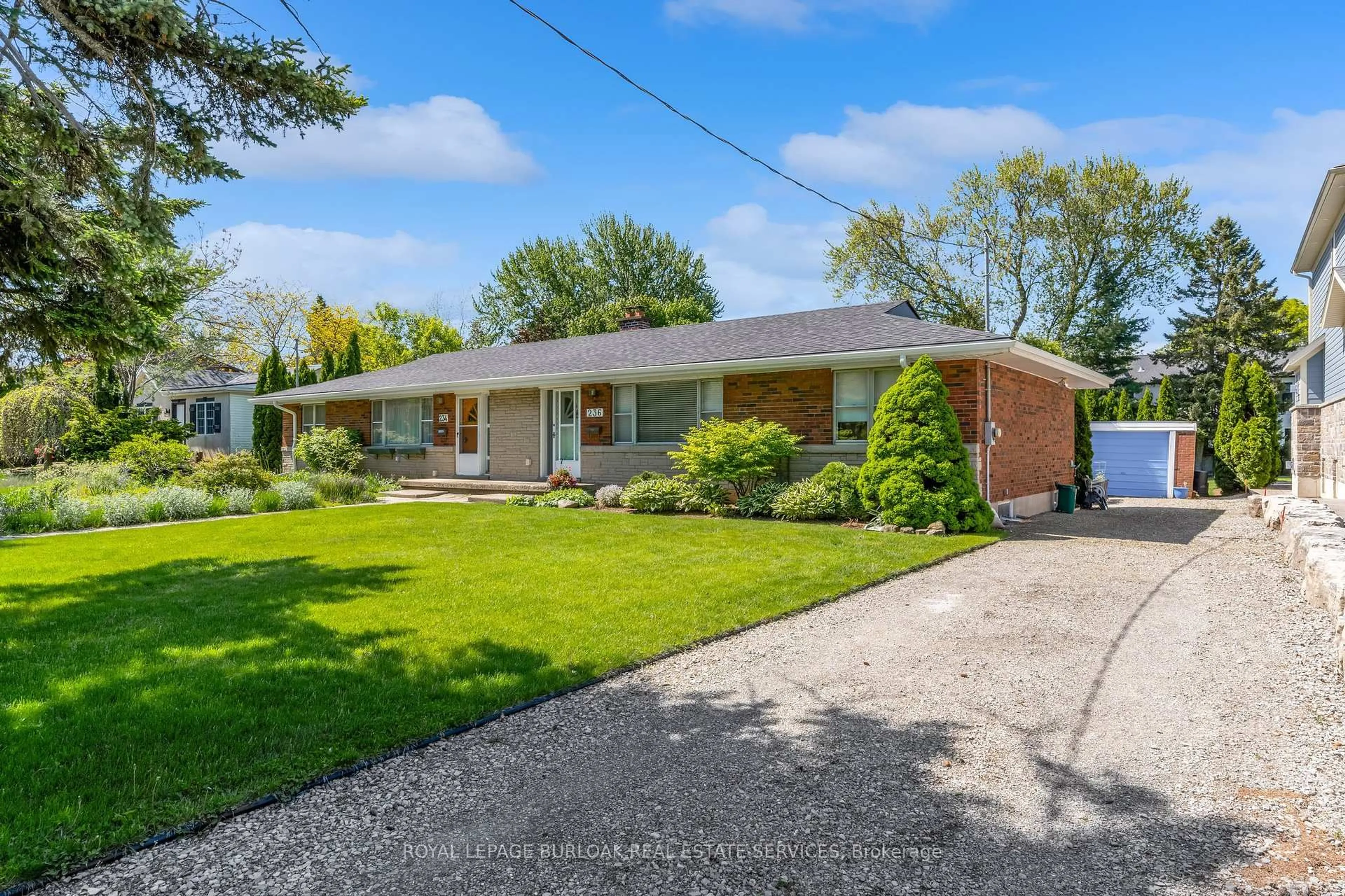 Home with brick exterior material, street for 234-236 Pine Cove Rd, Burlington Ontario L7N 1W2