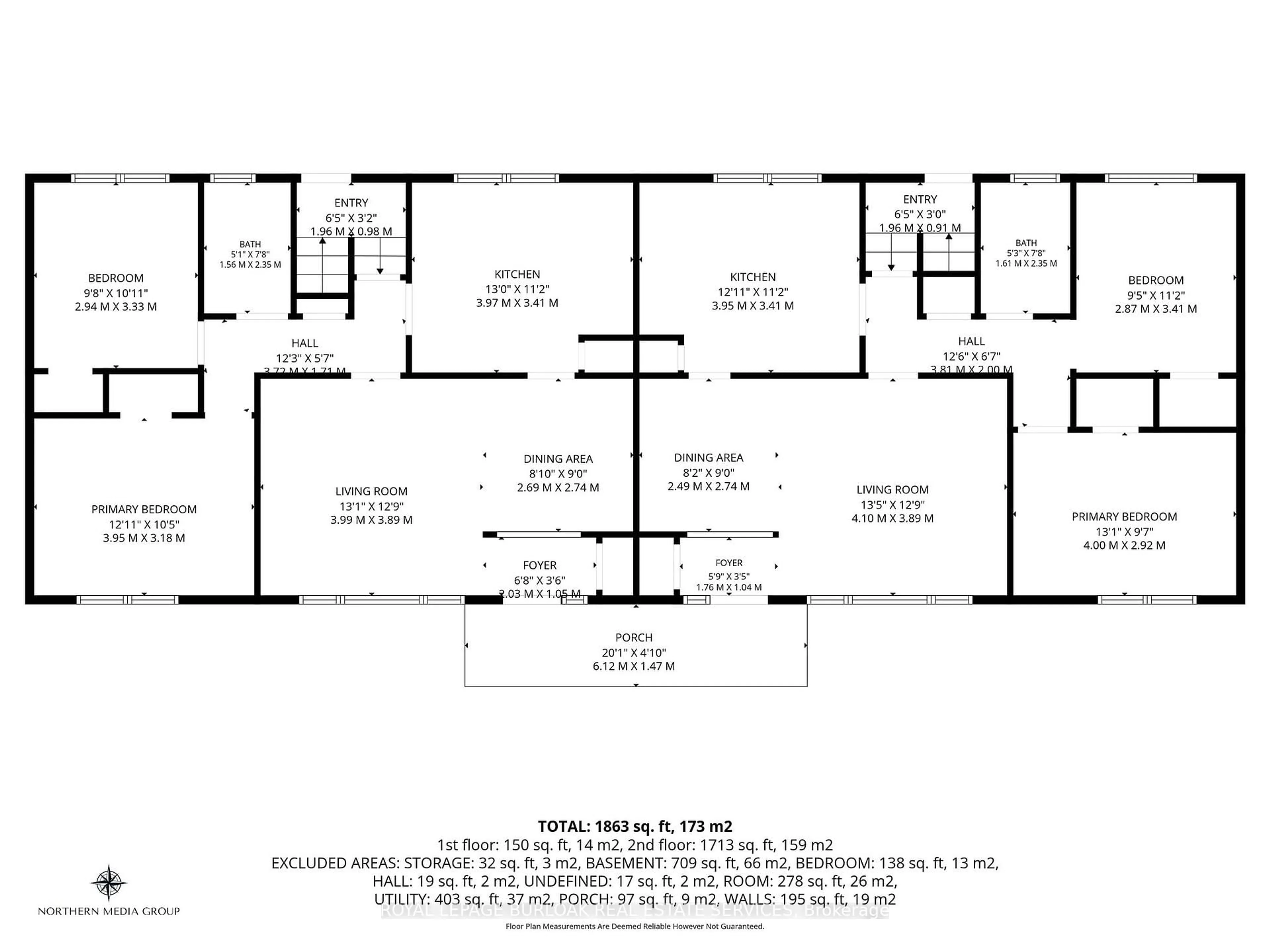 Floor plan for 234-236 Pine Cove Rd, Burlington Ontario L7N 1W2