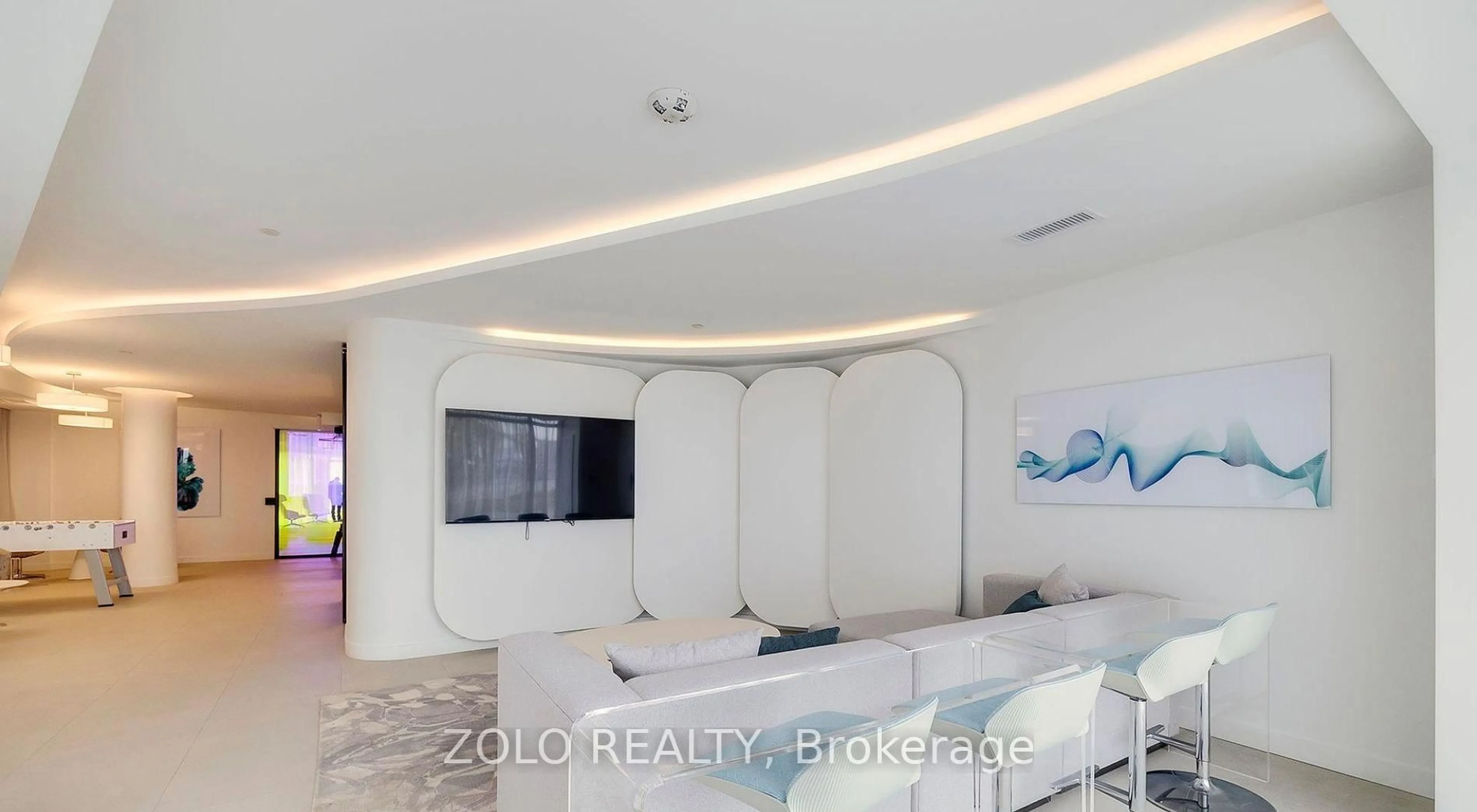 Home theater for 3200 Dakota Common #B520, Burlington Ontario L7M 2A7