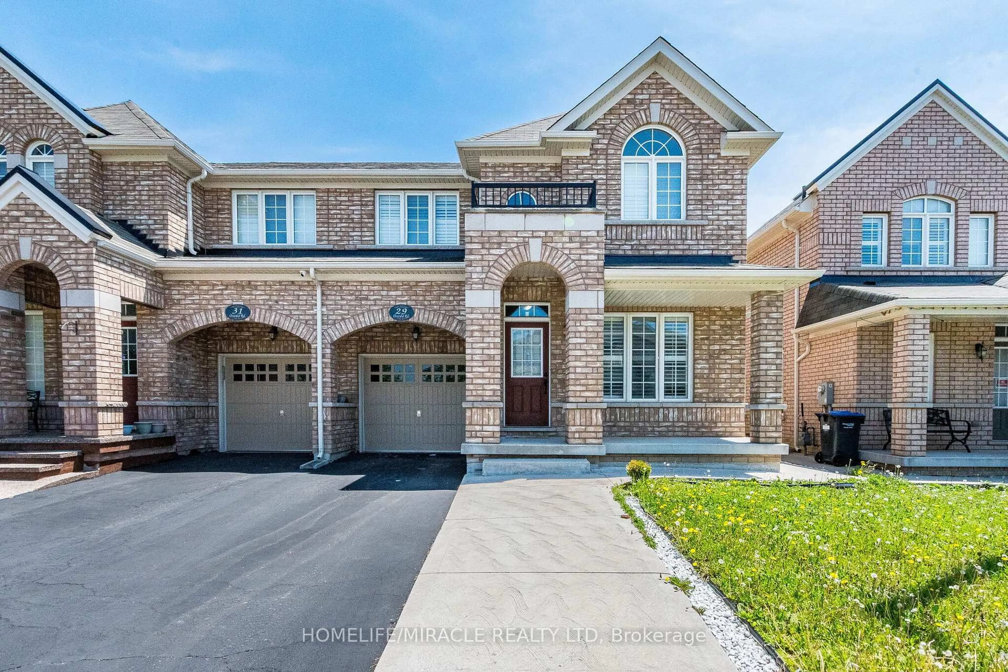 Home with brick exterior material, street for 29 Oswald Rd, Brampton Ontario L6P 3S4