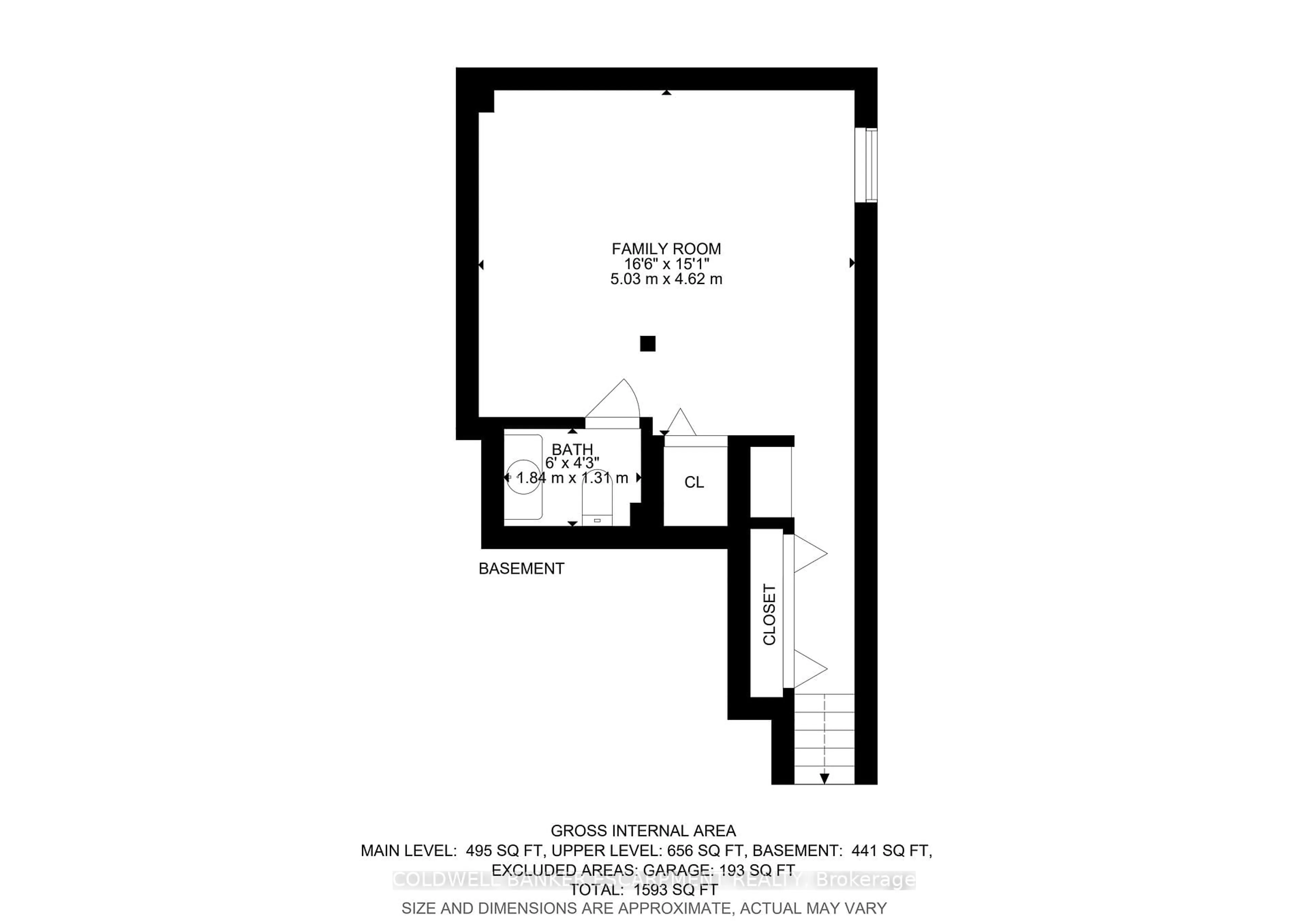 Floor plan for 40 Danville Ave, Halton Hills Ontario L7J 2W5