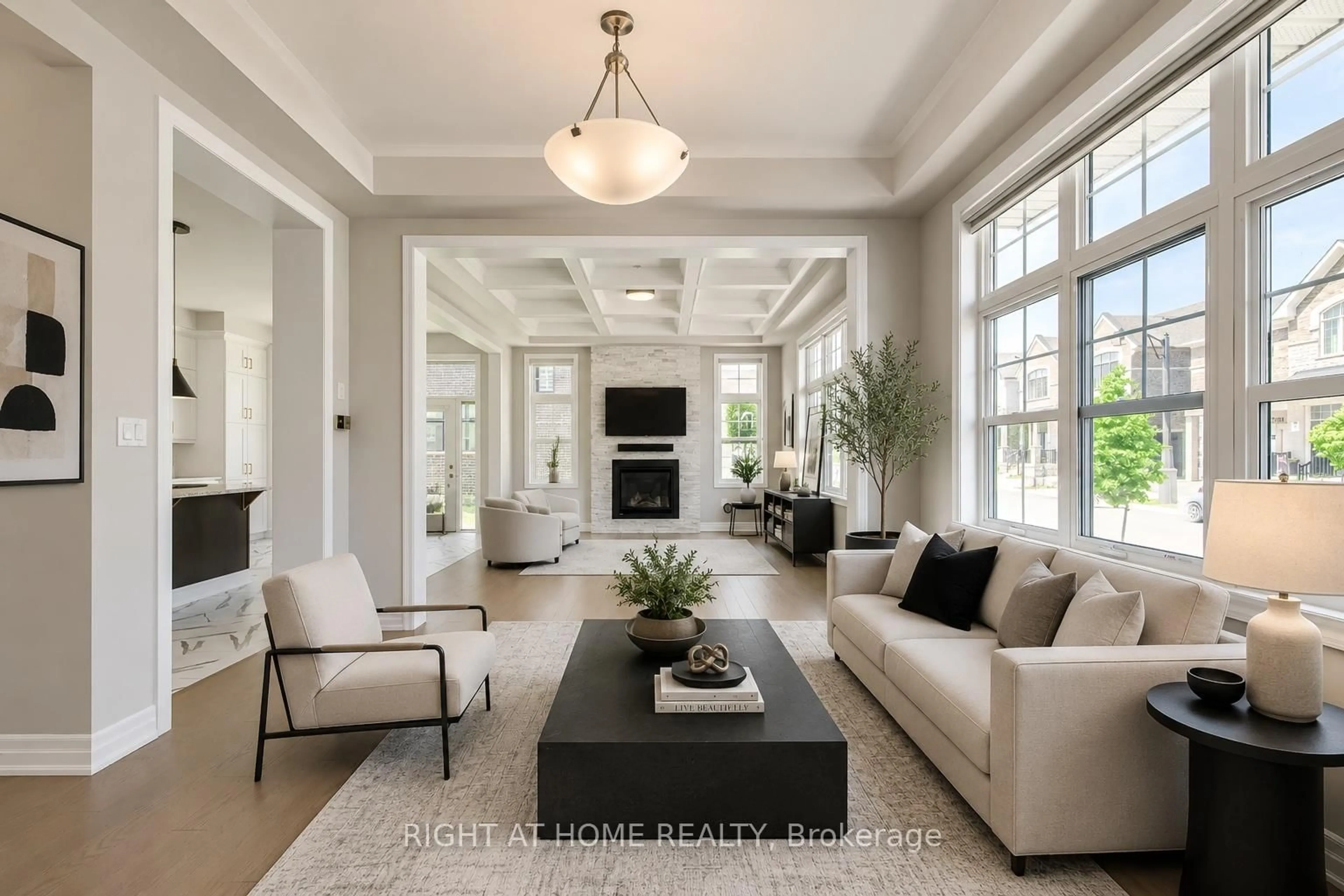 Living room with furniture, unknown for 1387 Aymond Cres, Oakville Ontario L6H 7W9