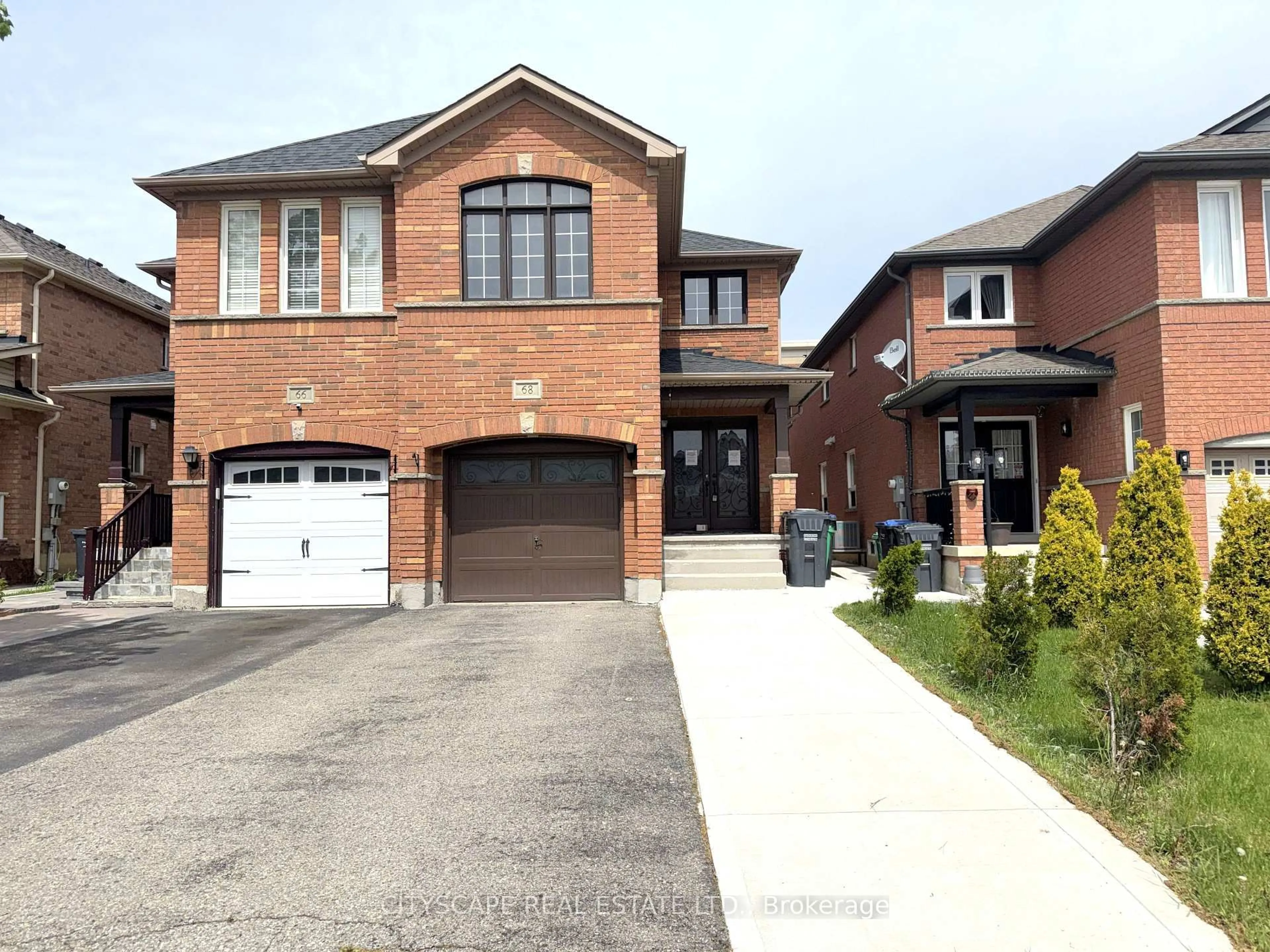 Home with brick exterior material, street for 68 Vintage Gate, Brampton Ontario L6X 5C2