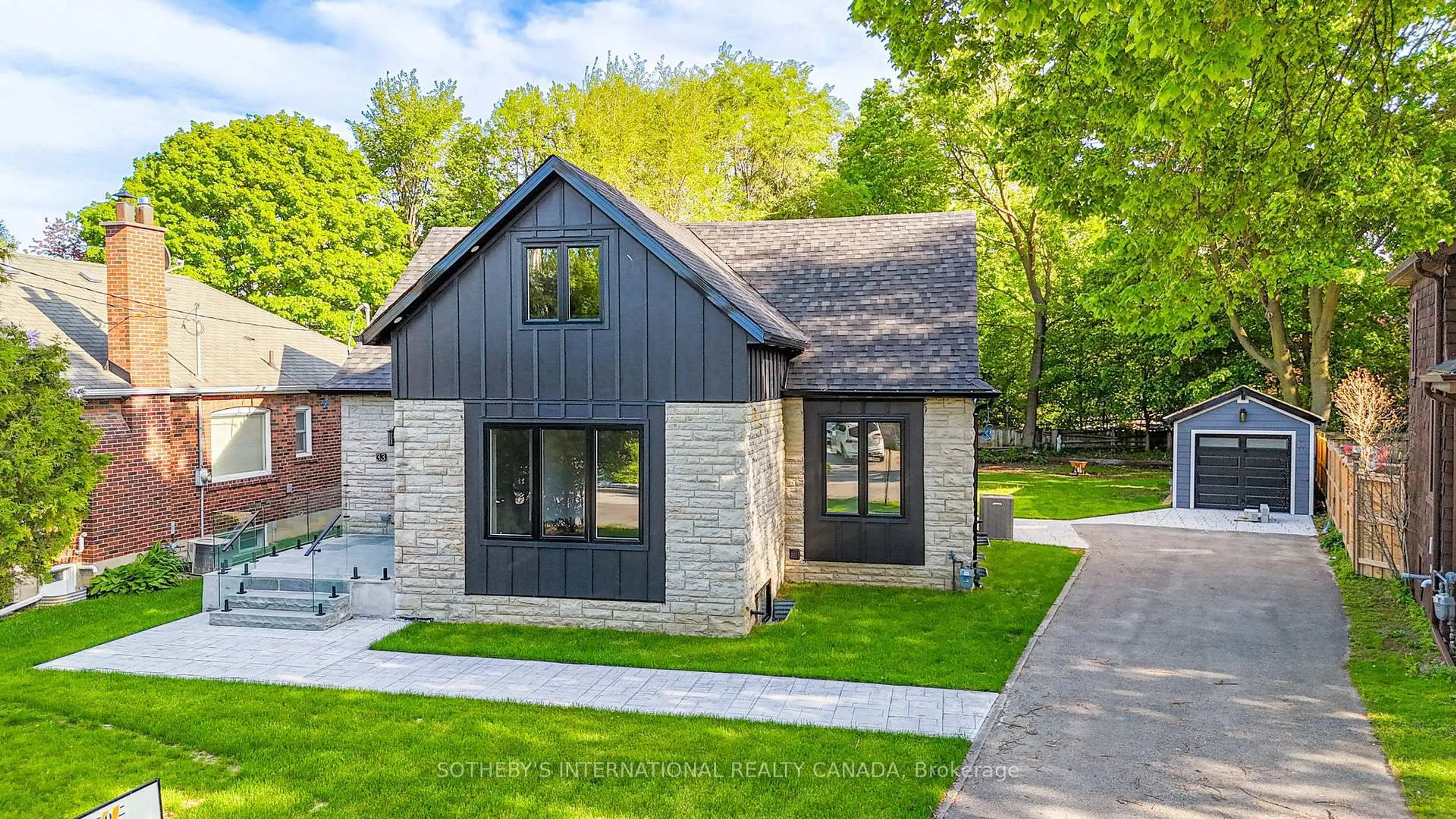 Home with brick exterior material, street for 33 Miles Rd, Toronto Ontario M8V 1V4