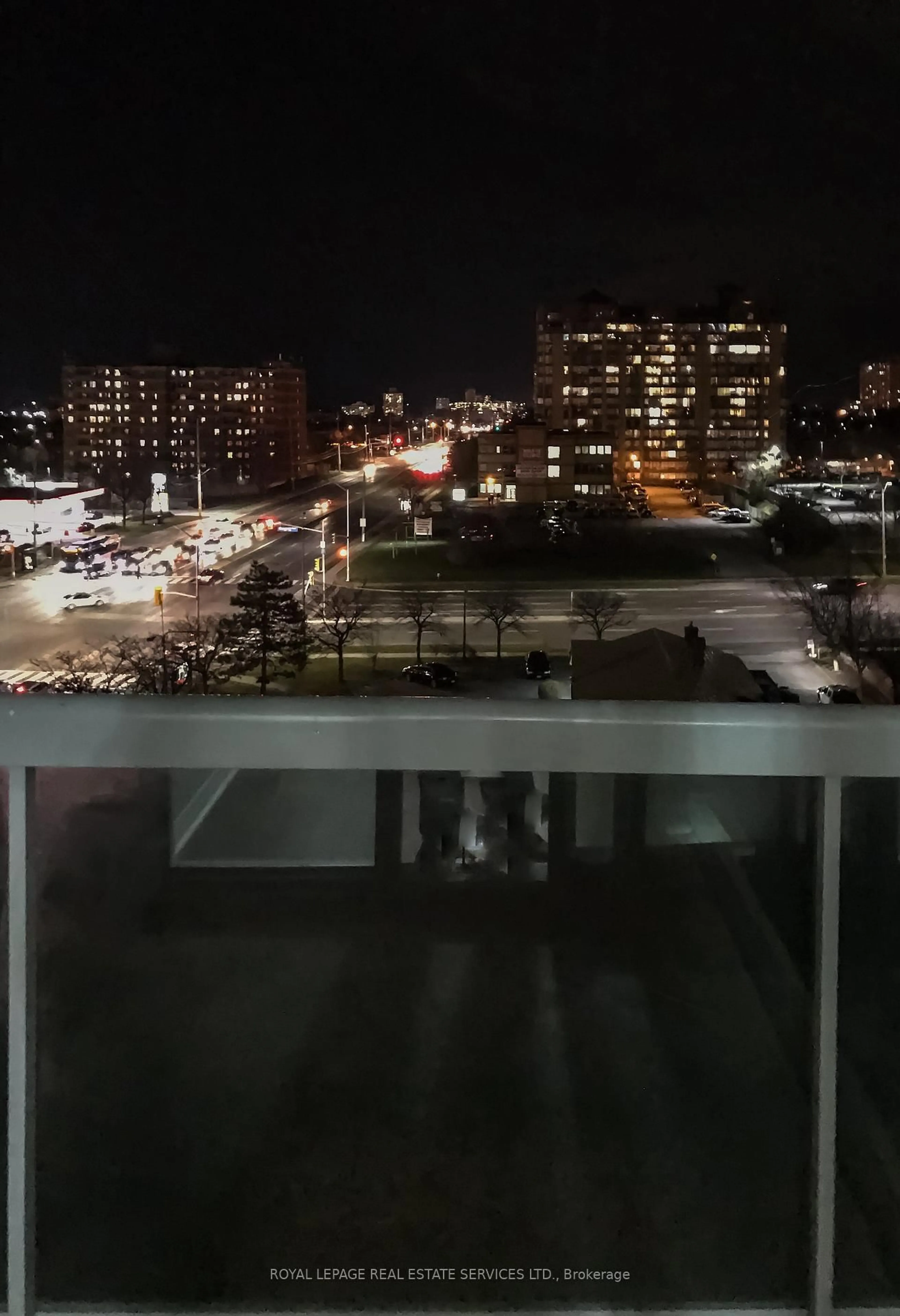 Balcony in the apartment, city buildings view from balcony for 3504 Hurontario St #803, Mississauga Ontario L5B 0B9