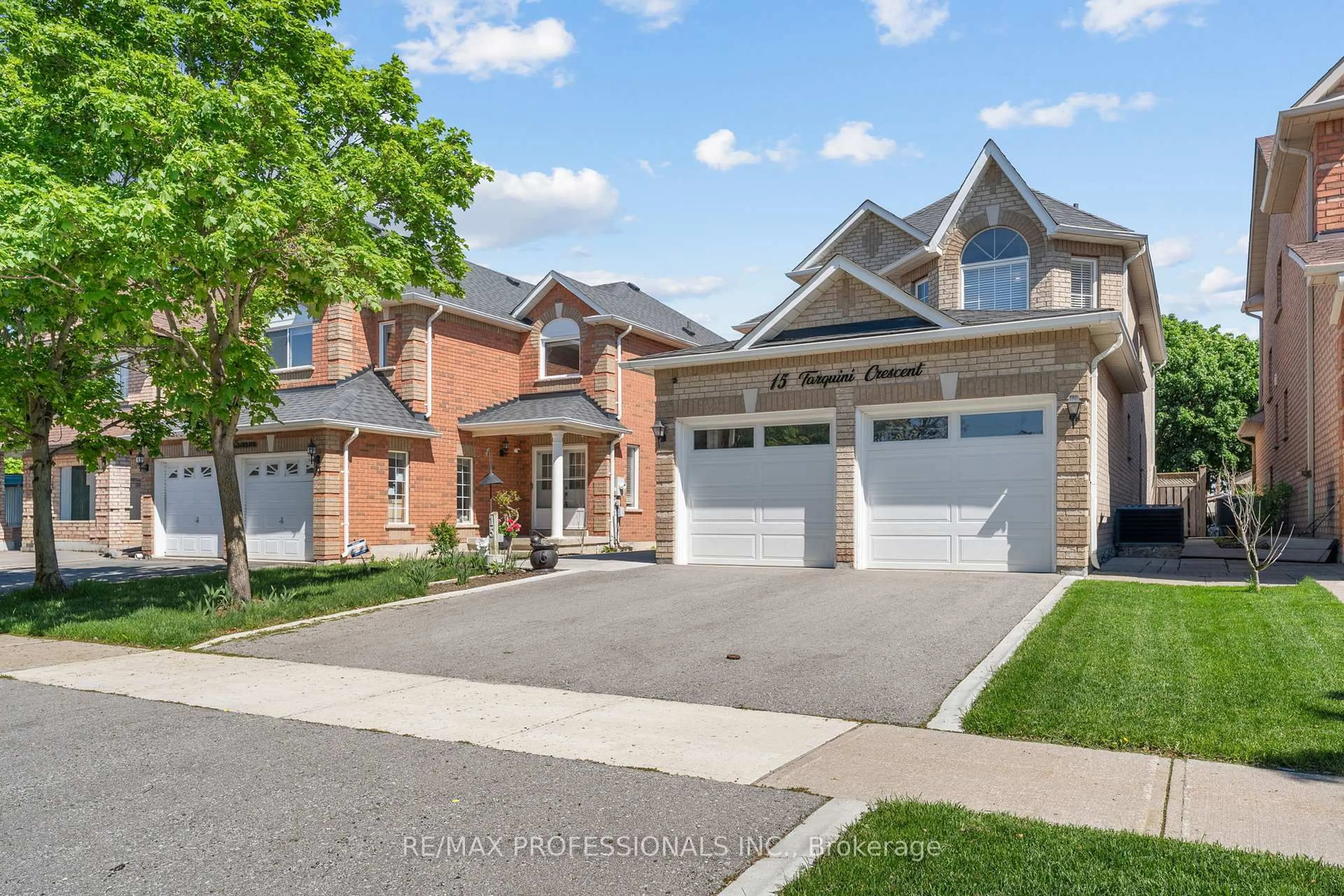 Home with brick exterior material, street for 15 Tarquini Cres, Caledon Ontario L7E 2V8