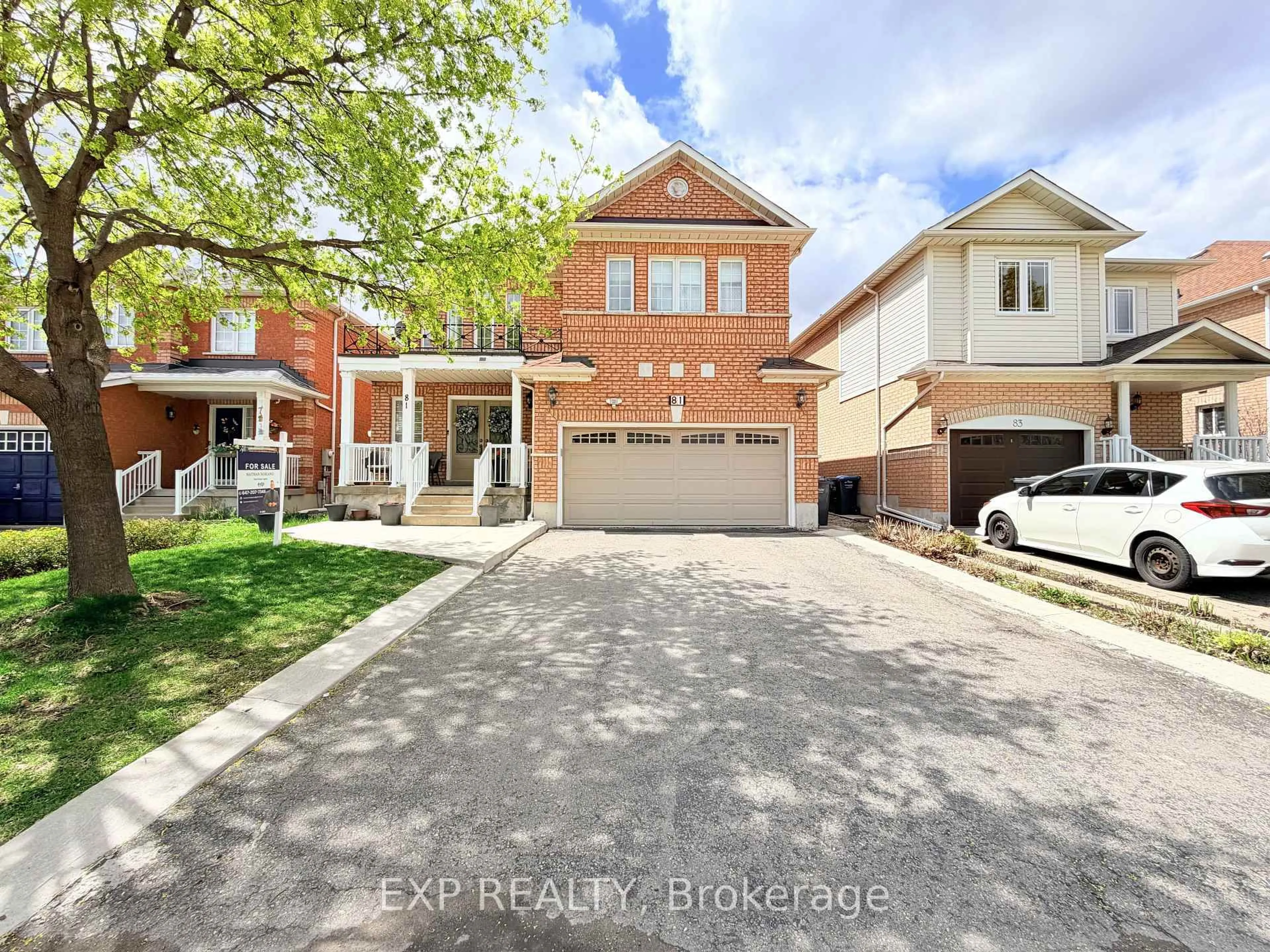 Home with brick exterior material, street for 81 Farthingale Cres, Brampton Ontario L7A 1W7