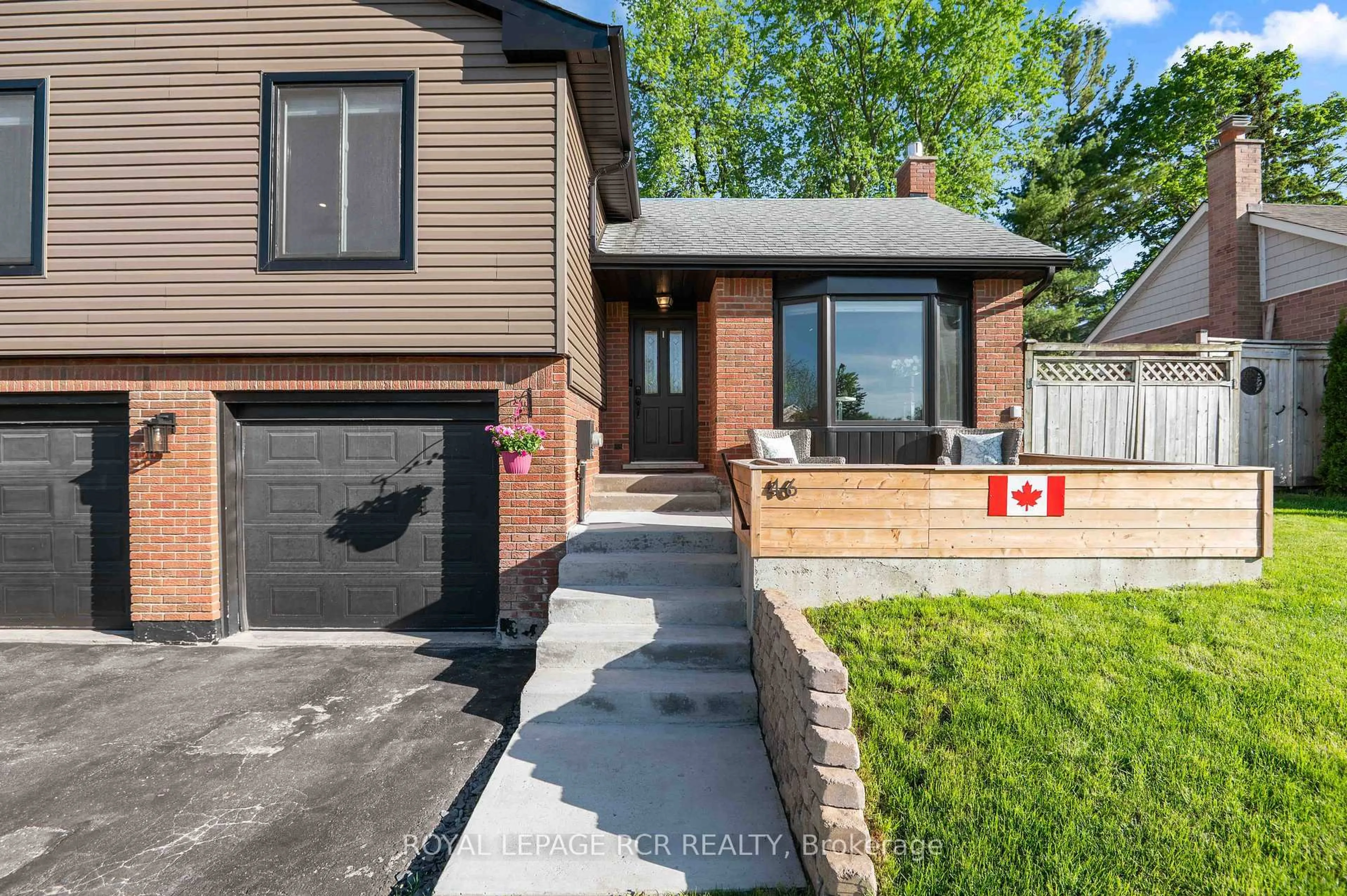 Home with brick exterior material, street for 46 Goldgate Cres, Orangeville Ontario L9W 4B7