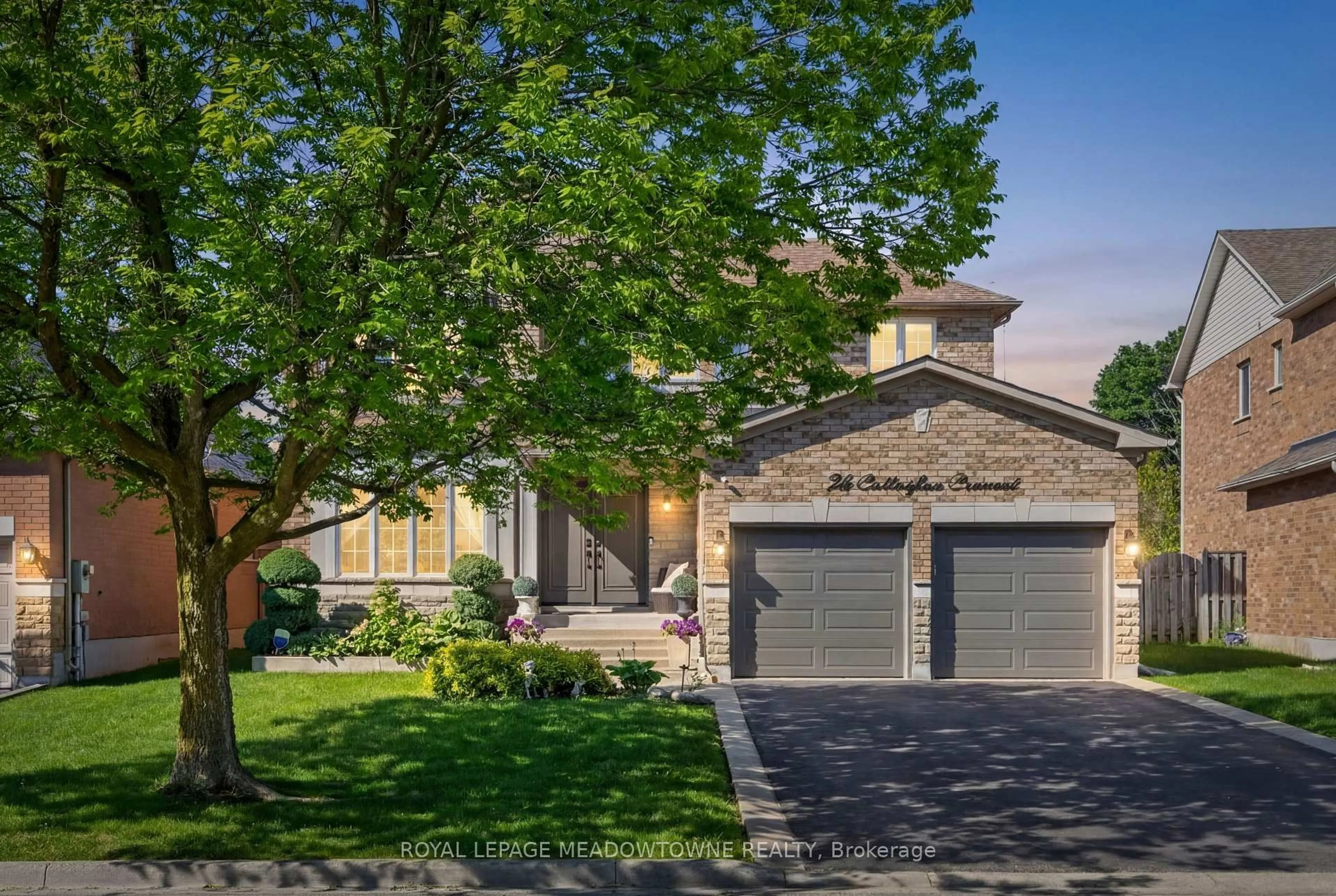 Home with brick exterior material, street for 26 Callaghan Cres, Halton Hills Ontario L7G 6A6