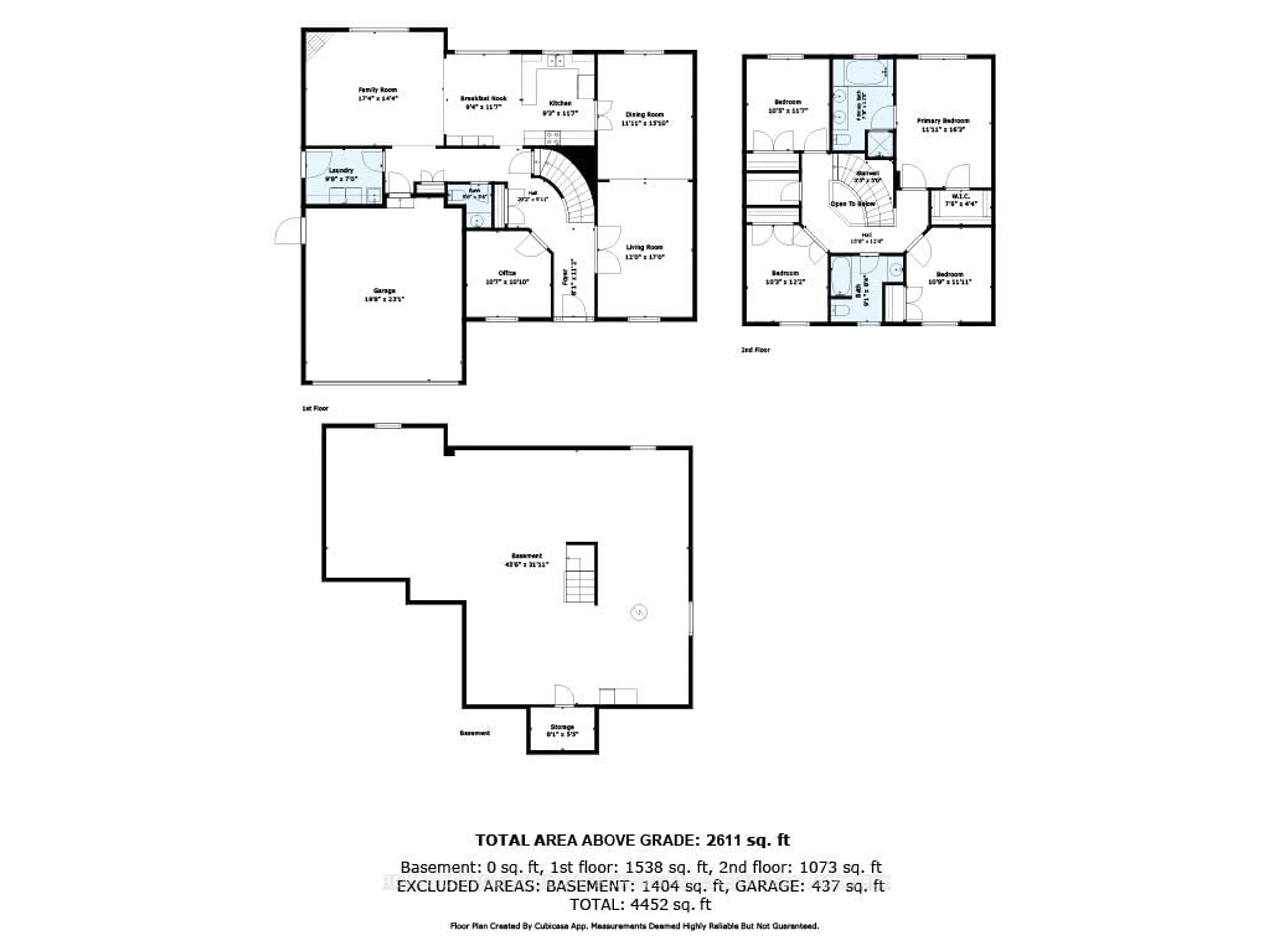 Floor plan for 4153 Arbourfield Dr, Burlington Ontario L7M 4A7