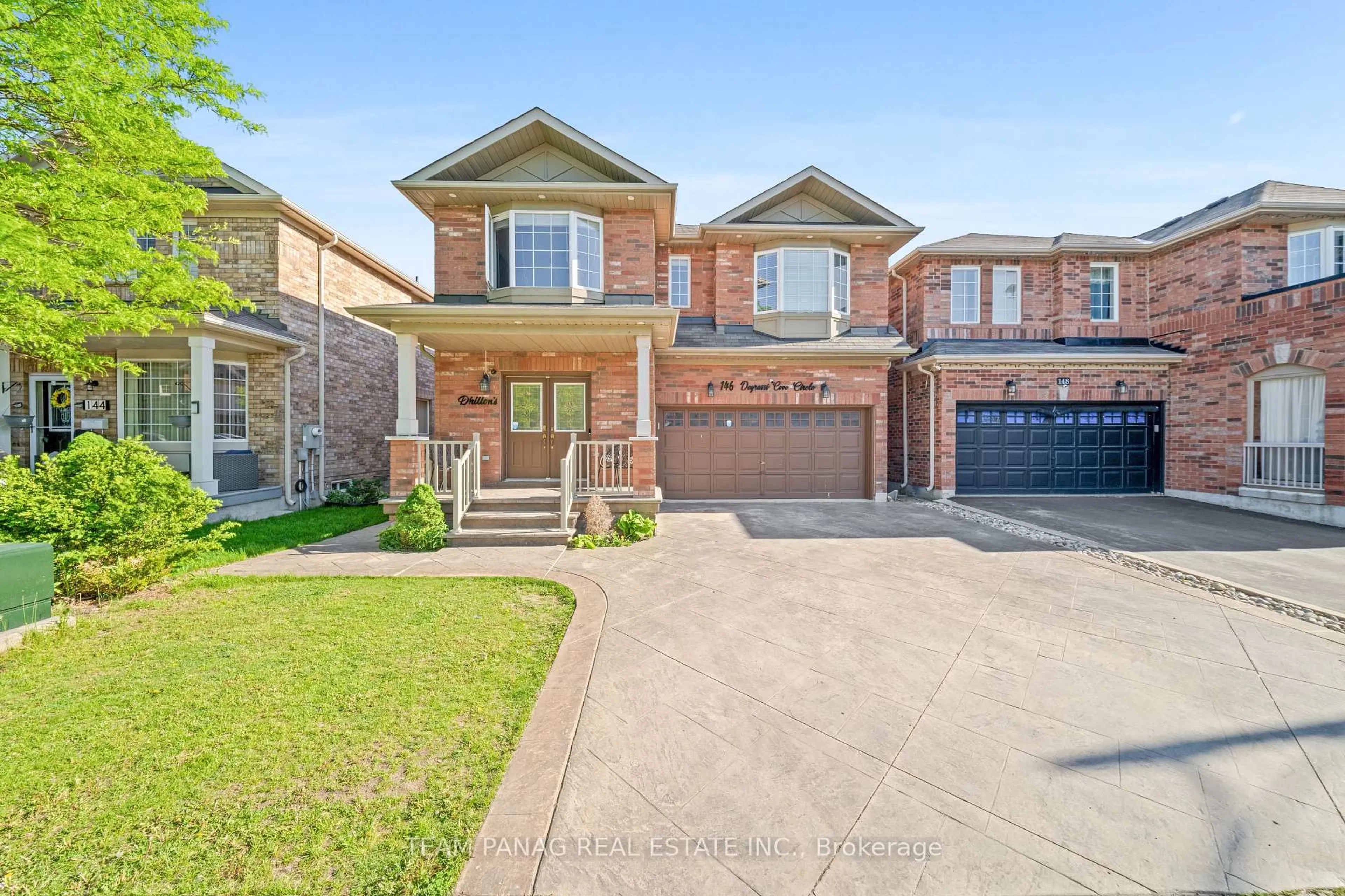Home with brick exterior material, street for 146 Degrassi Cove Circ, Brampton Ontario L6X 0N8
