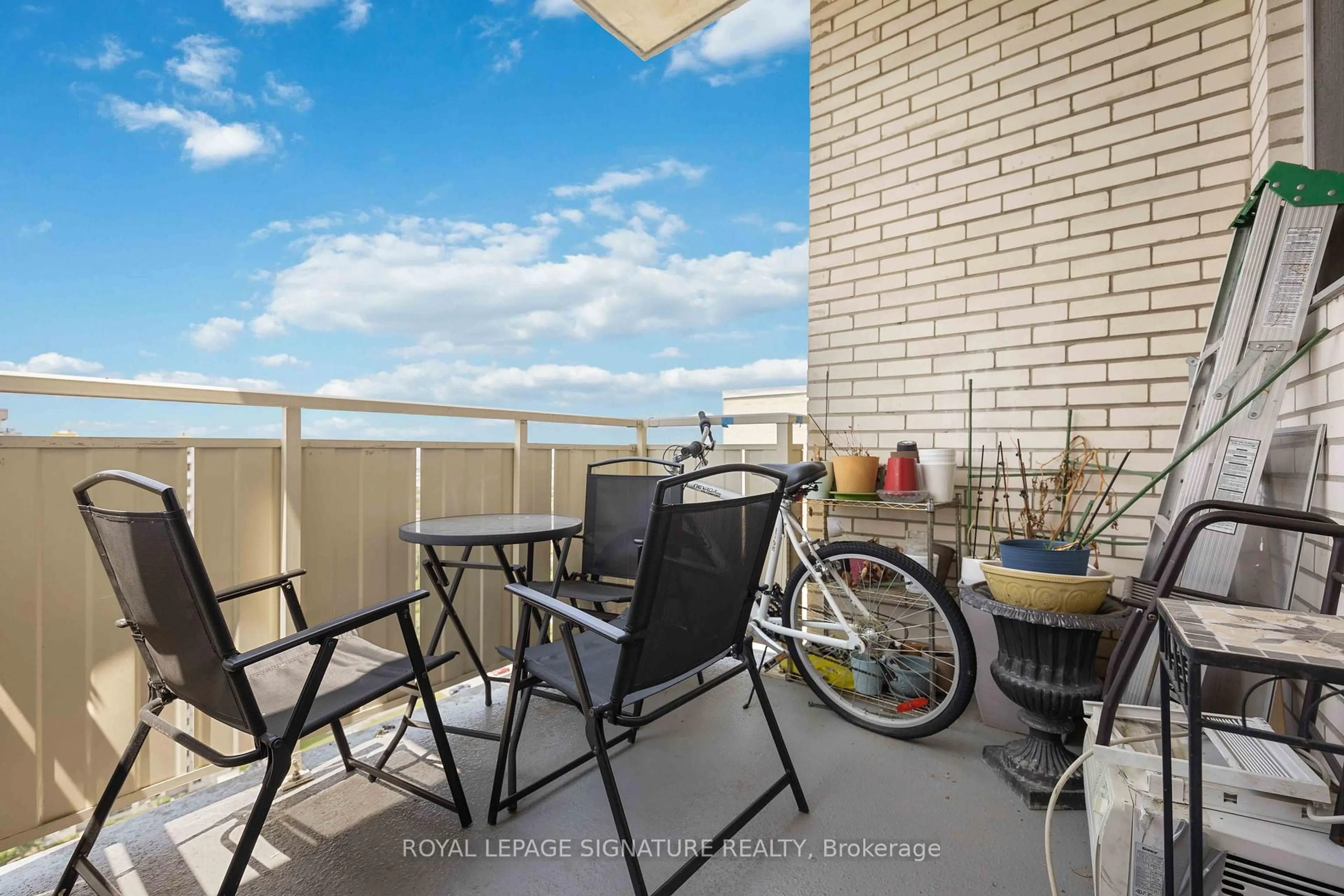 Balcony in the apartment, water/lake/river/ocean view for 320 Dixon Rd #2315, Toronto Ontario M9R 1S8