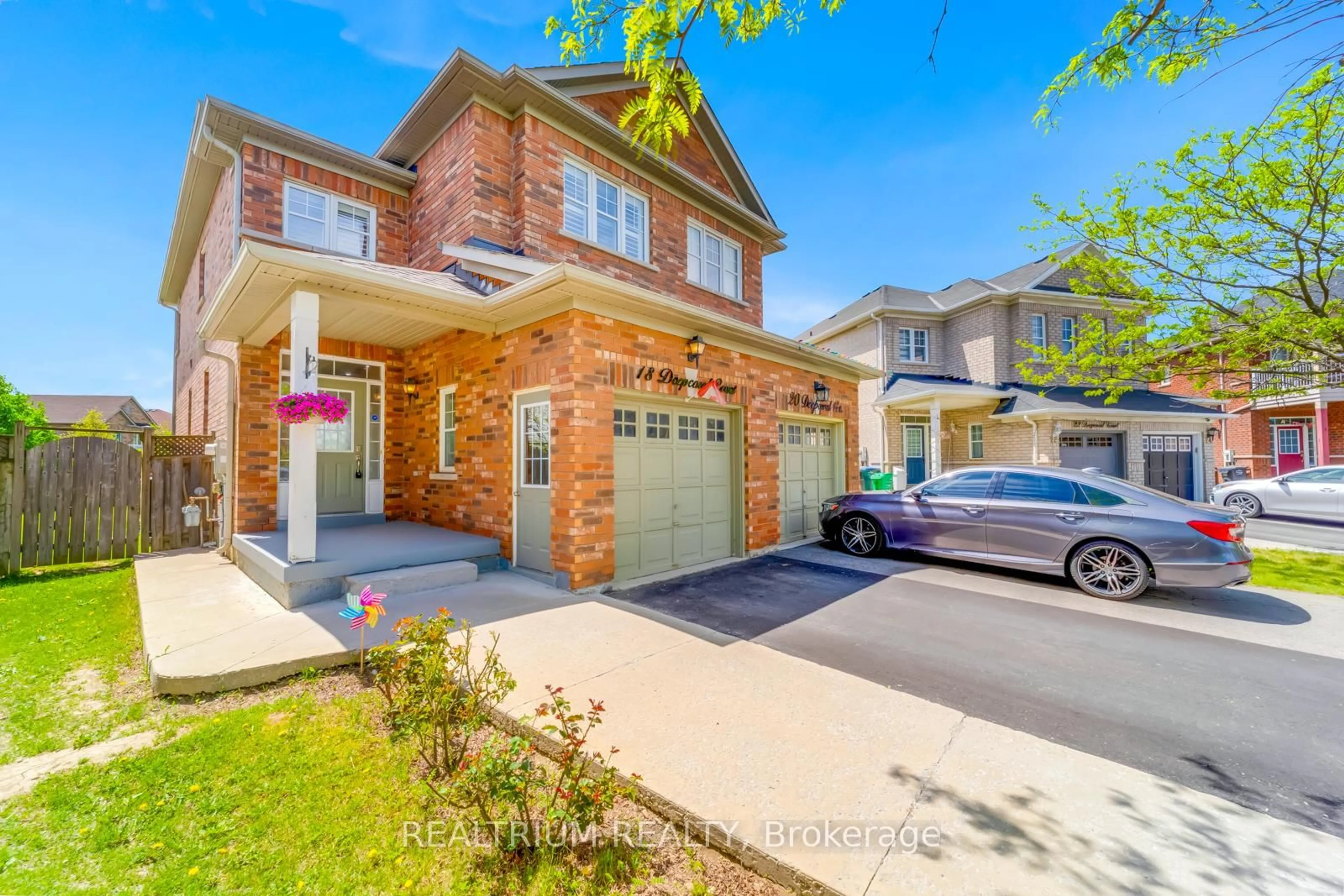 Home with brick exterior material, street for 18 Deepcoral Crt, Brampton Ontario L6V 4P7