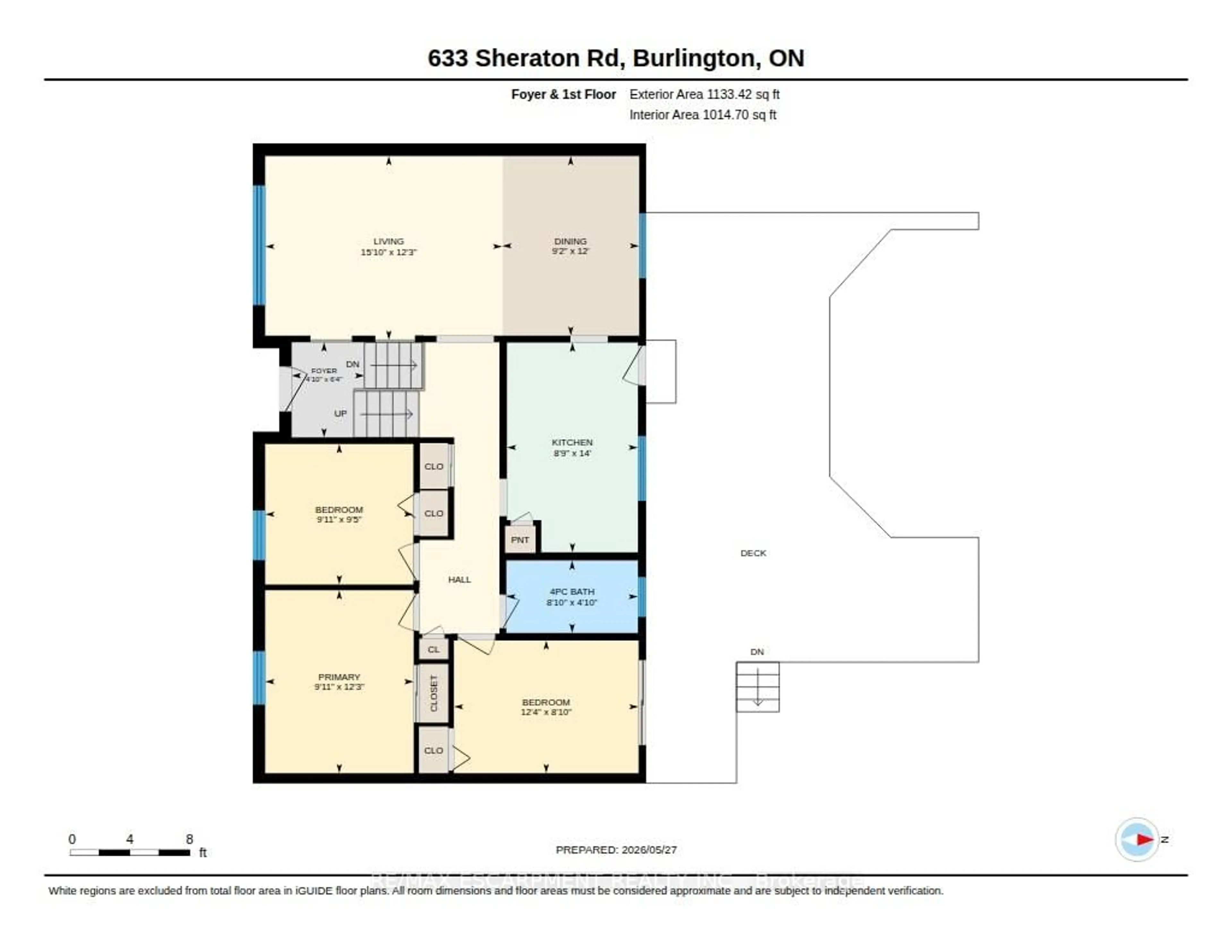 Floor plan for 633 Sheraton Rd, Burlington Ontario L7L 4B3