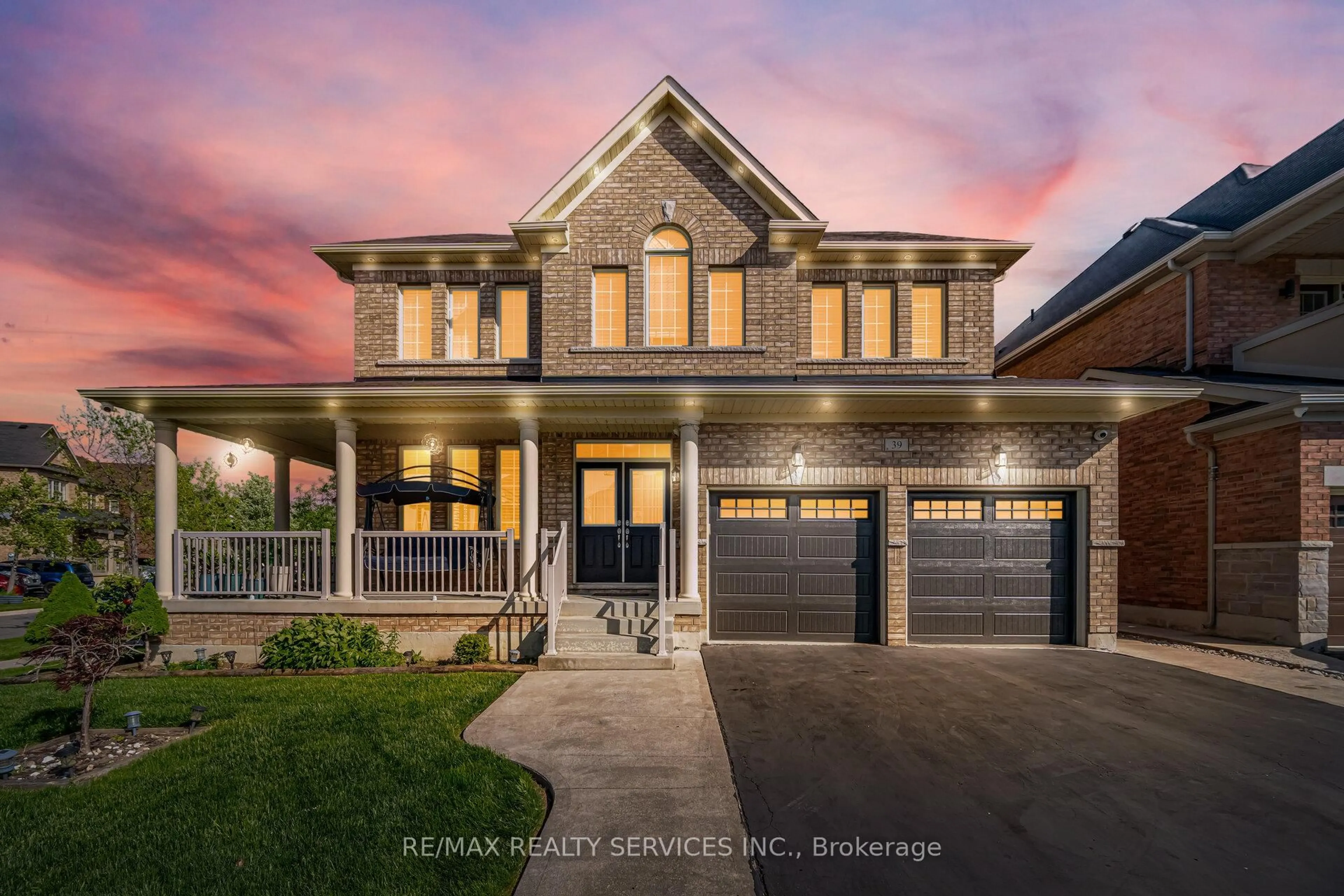 Home with brick exterior material, street for 39 Templehill Rd, Brampton Ontario L6R 3S6