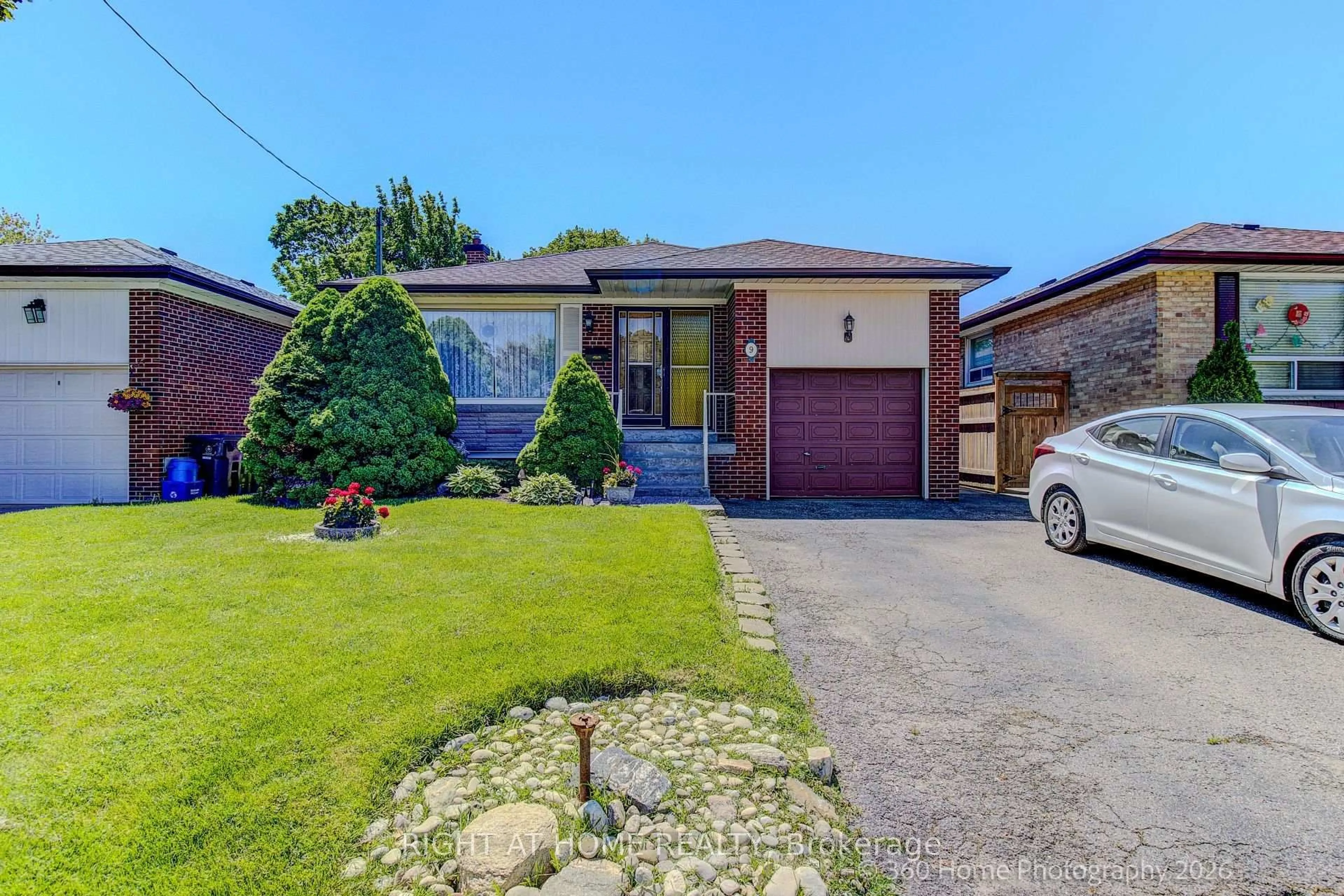 Home with brick exterior material, street for 9 STEVENHARRIS Dr, Toronto Ontario M9C 1T9