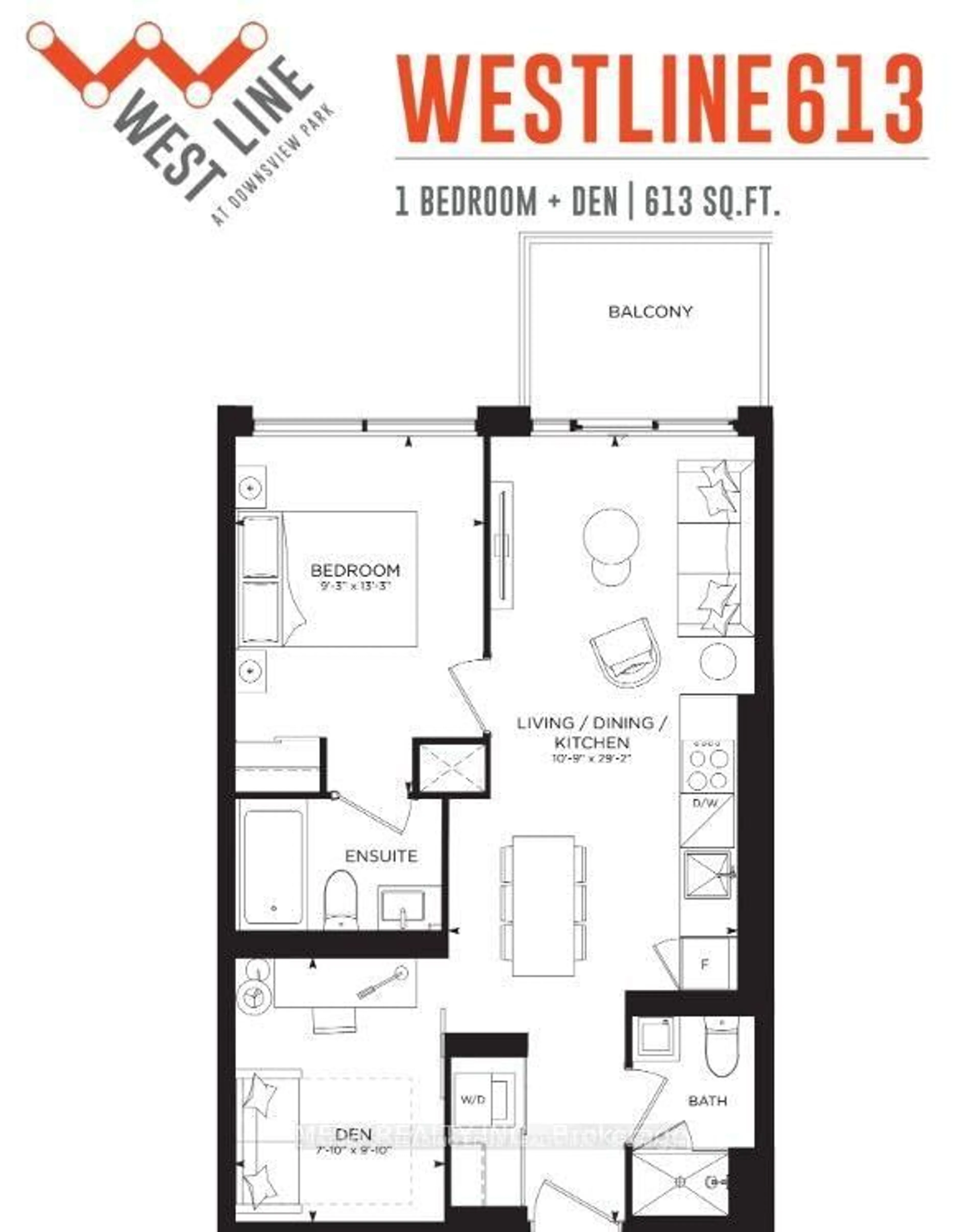 Floor plan for 1100 Sheppard Ave #722, Toronto Ontario M3K 0E4