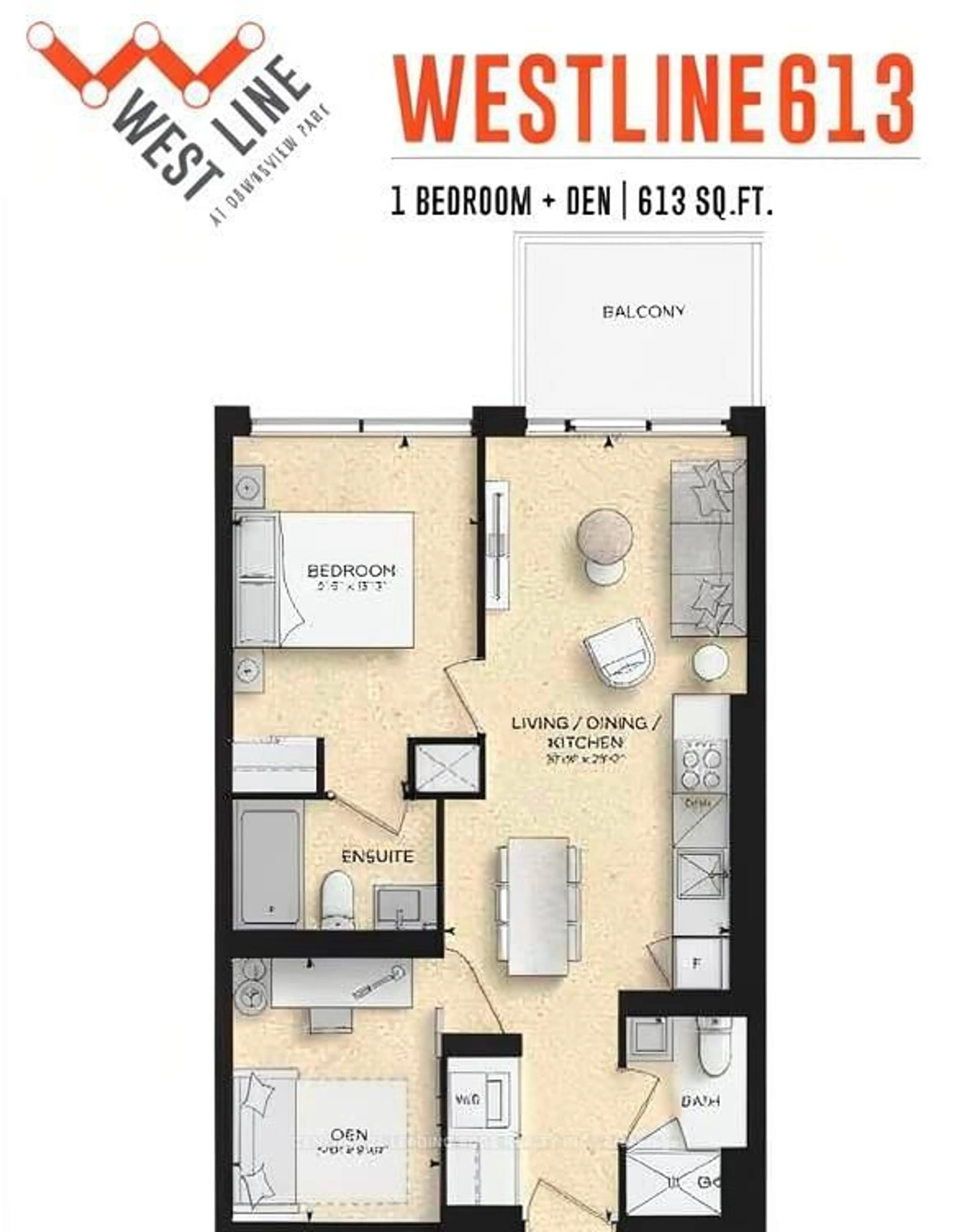 Floor plan for 1100 Sheppard Ave #722, Toronto Ontario M3K 0E4