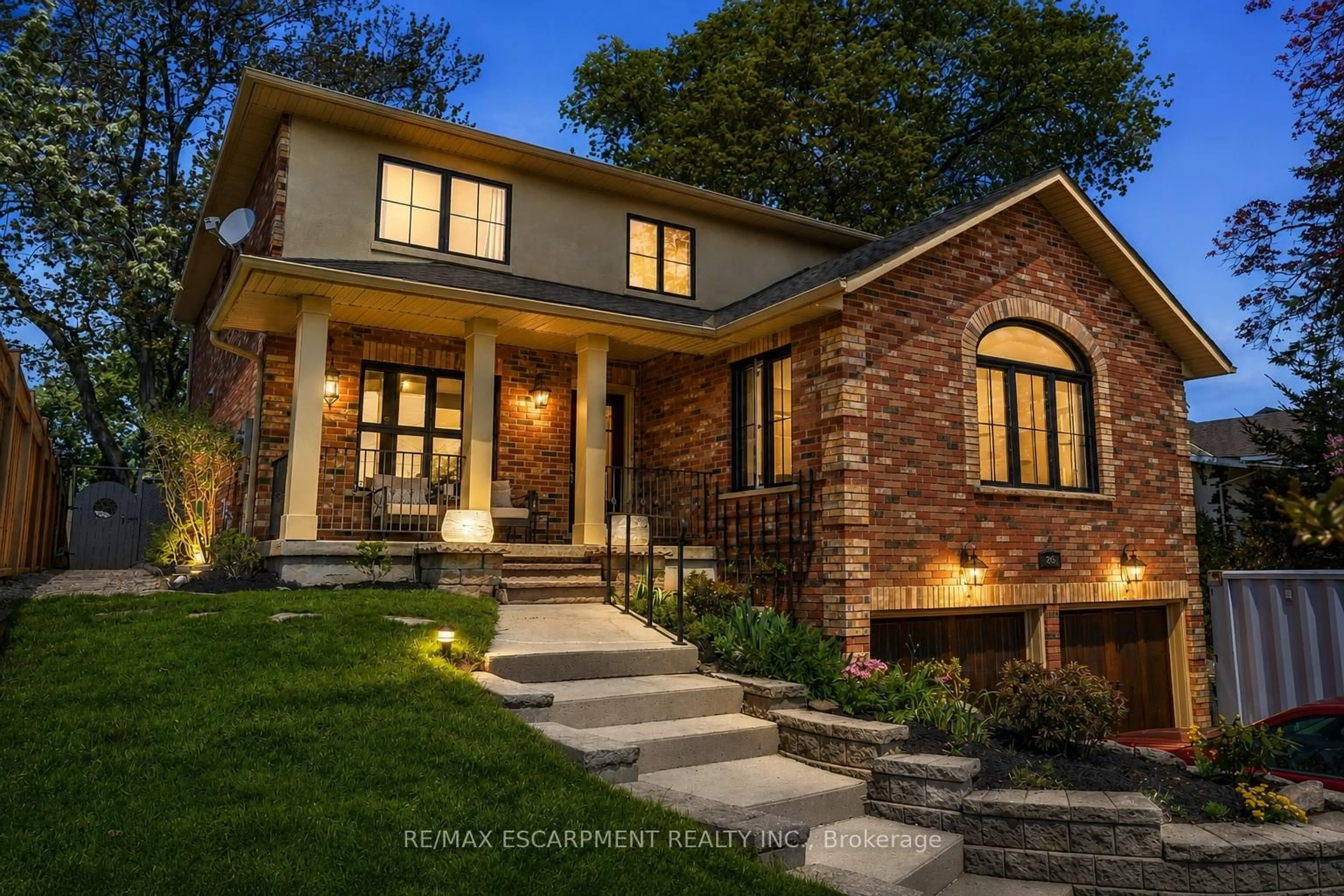 Home with brick exterior material, street for 329 Plains Rd, Burlington Ontario L7T 1G1