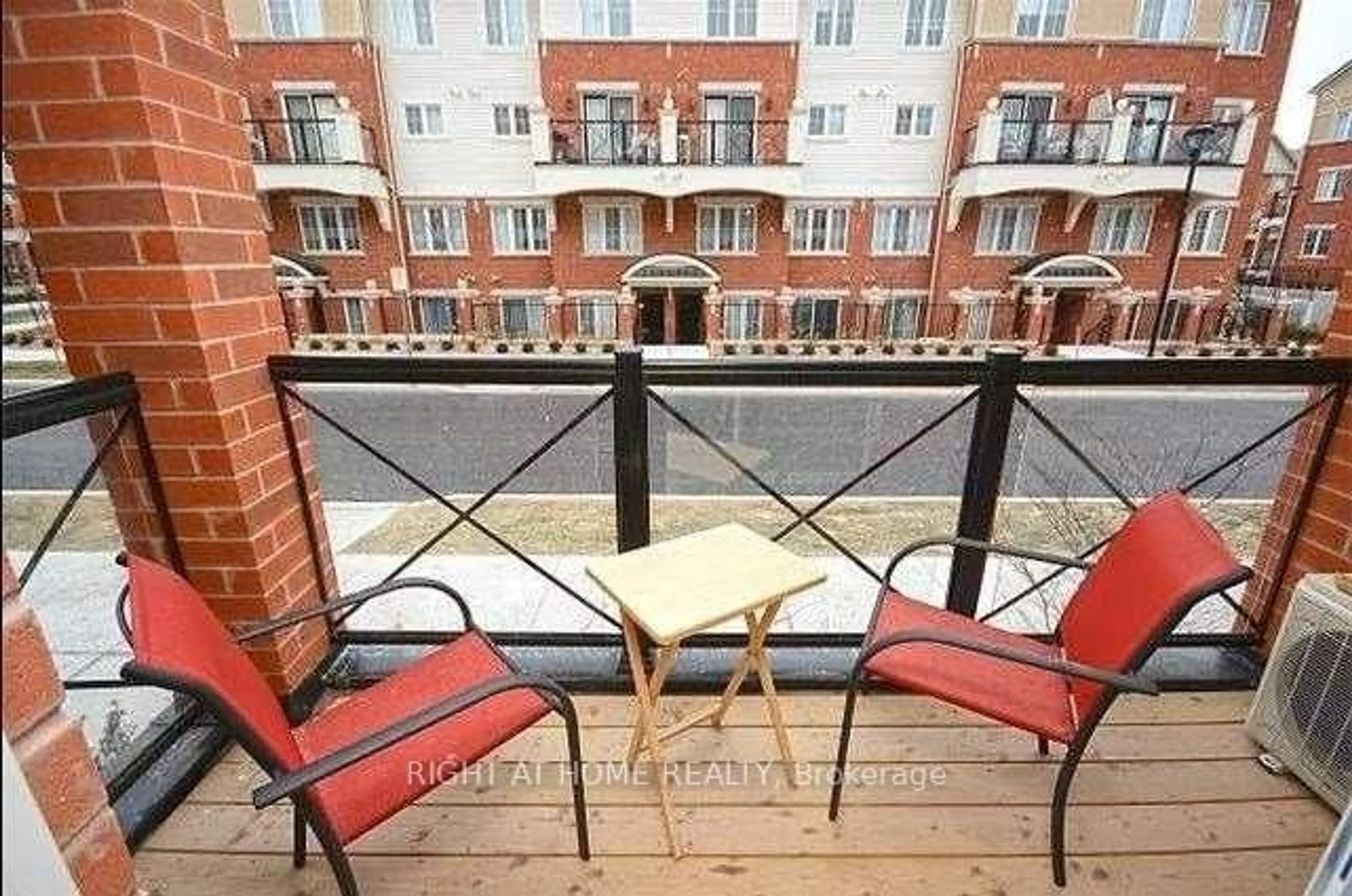 Balcony in the apartment, city buildings view from balcony for 2480 POST Rd #24, Oakville Ontario L6H 0K1