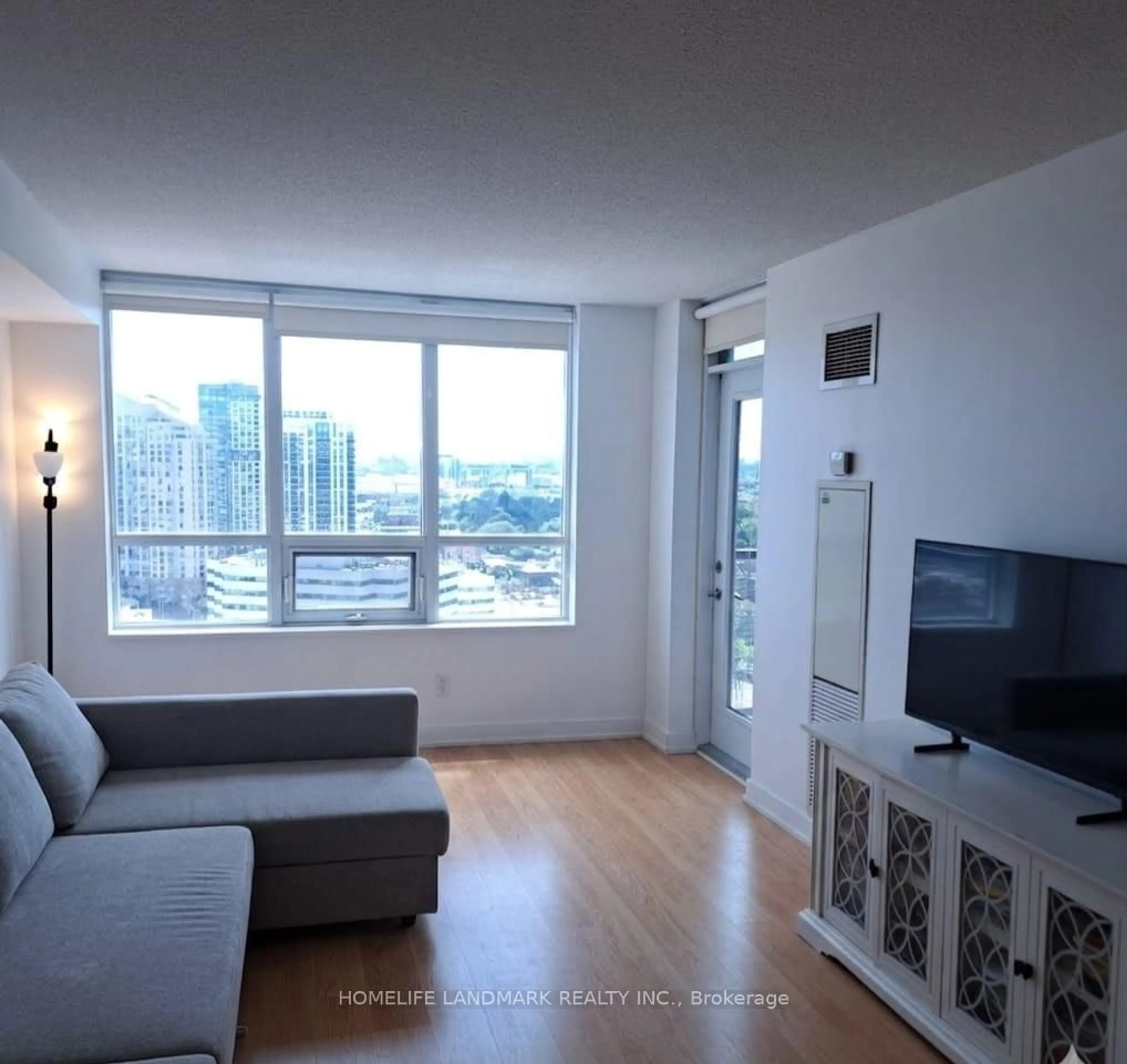 Living room with furniture, floor is not visible for 35 Viking Lane #2238, Toronto Ontario M9B 0A2