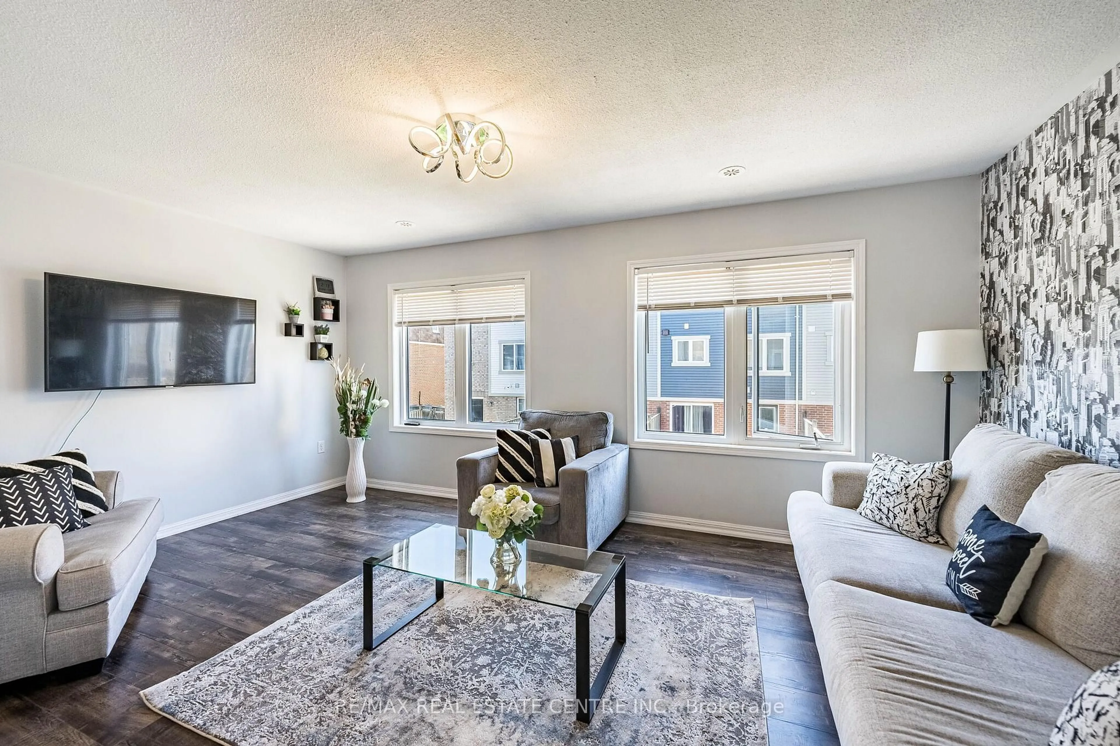 Living room with furniture, unknown for 28 Lathbury St, Brampton Ontario L7A 0R5