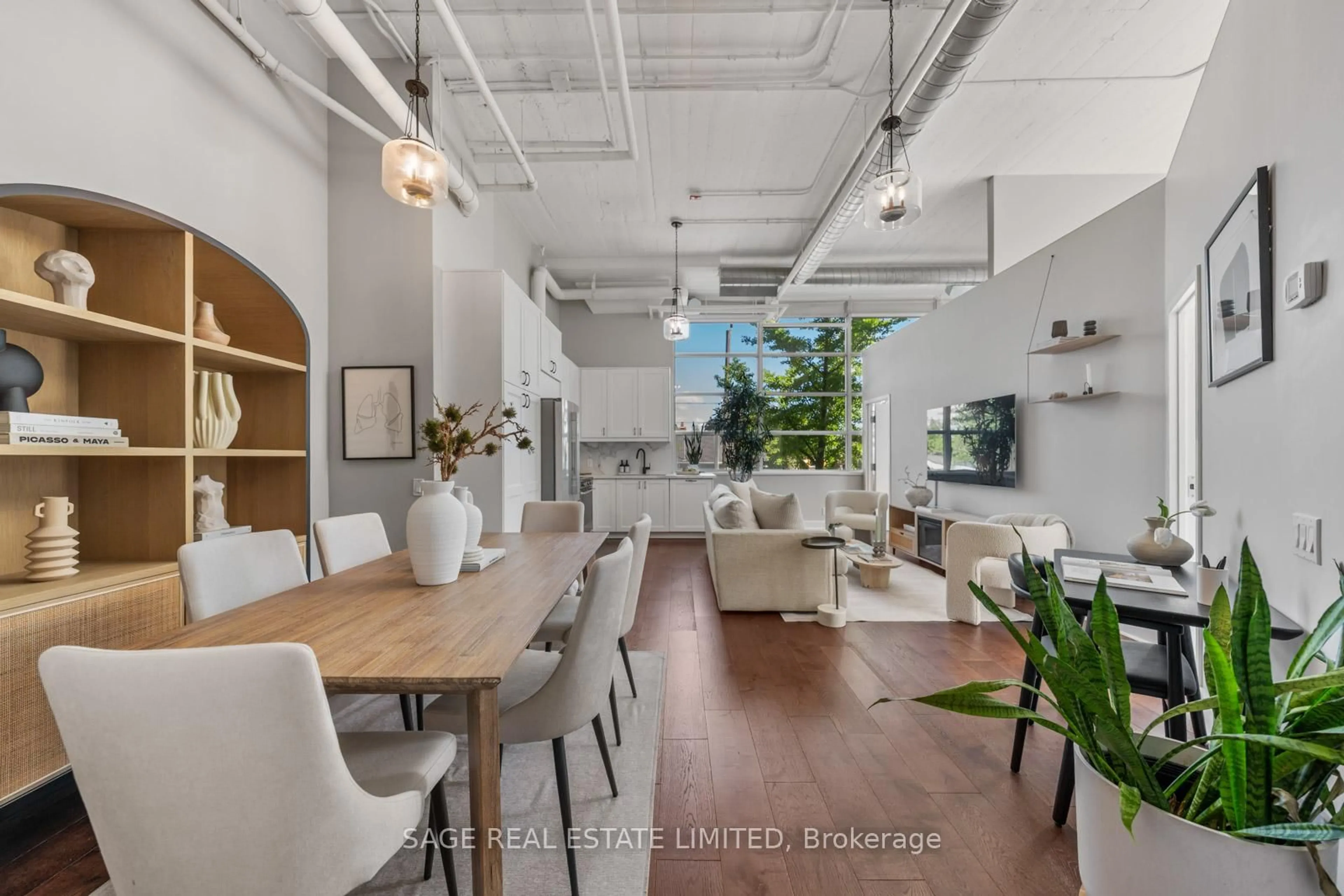 Open concept kitchen, unknown for 1001 Roselawn Ave #123, Toronto Ontario M6B 4M4