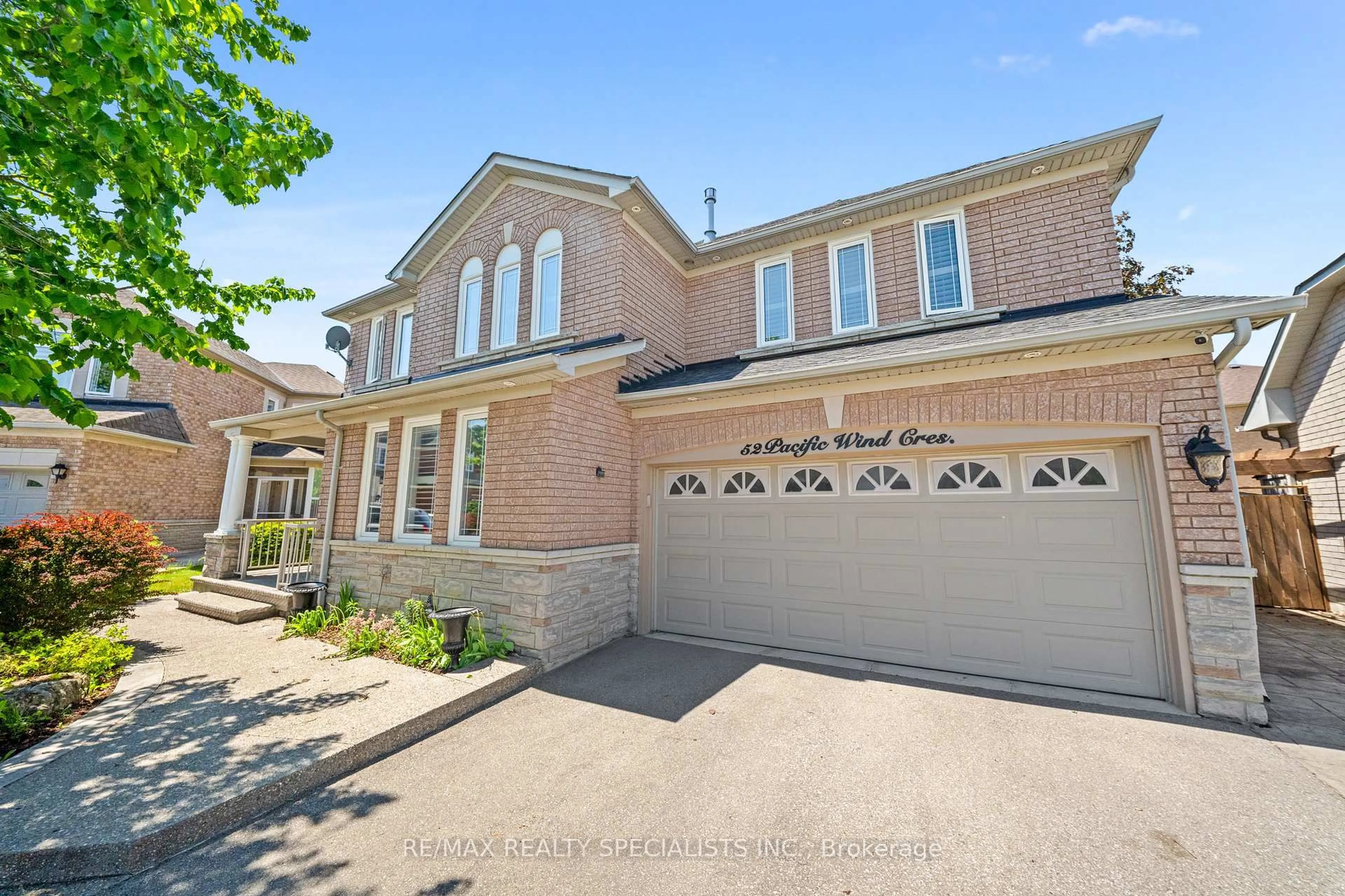 Home with brick exterior material, street for 52 Pacific Wind Cres, Brampton Ontario L6R 2B1