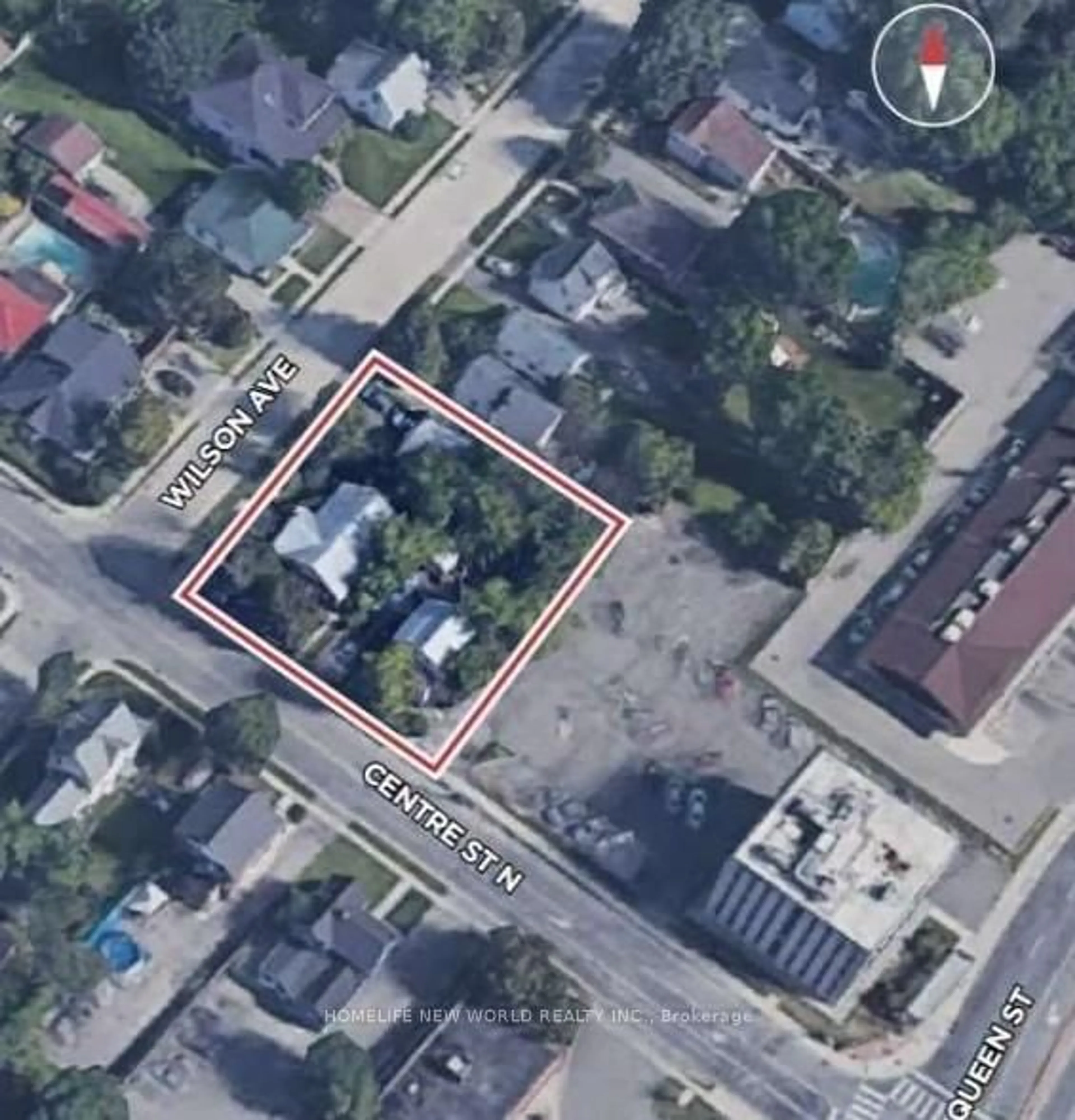 A pic from outside/outdoor area/front of a property/back of a property/a pic from drone, building for 16 Centre St, Brampton Ontario L6V 1S7