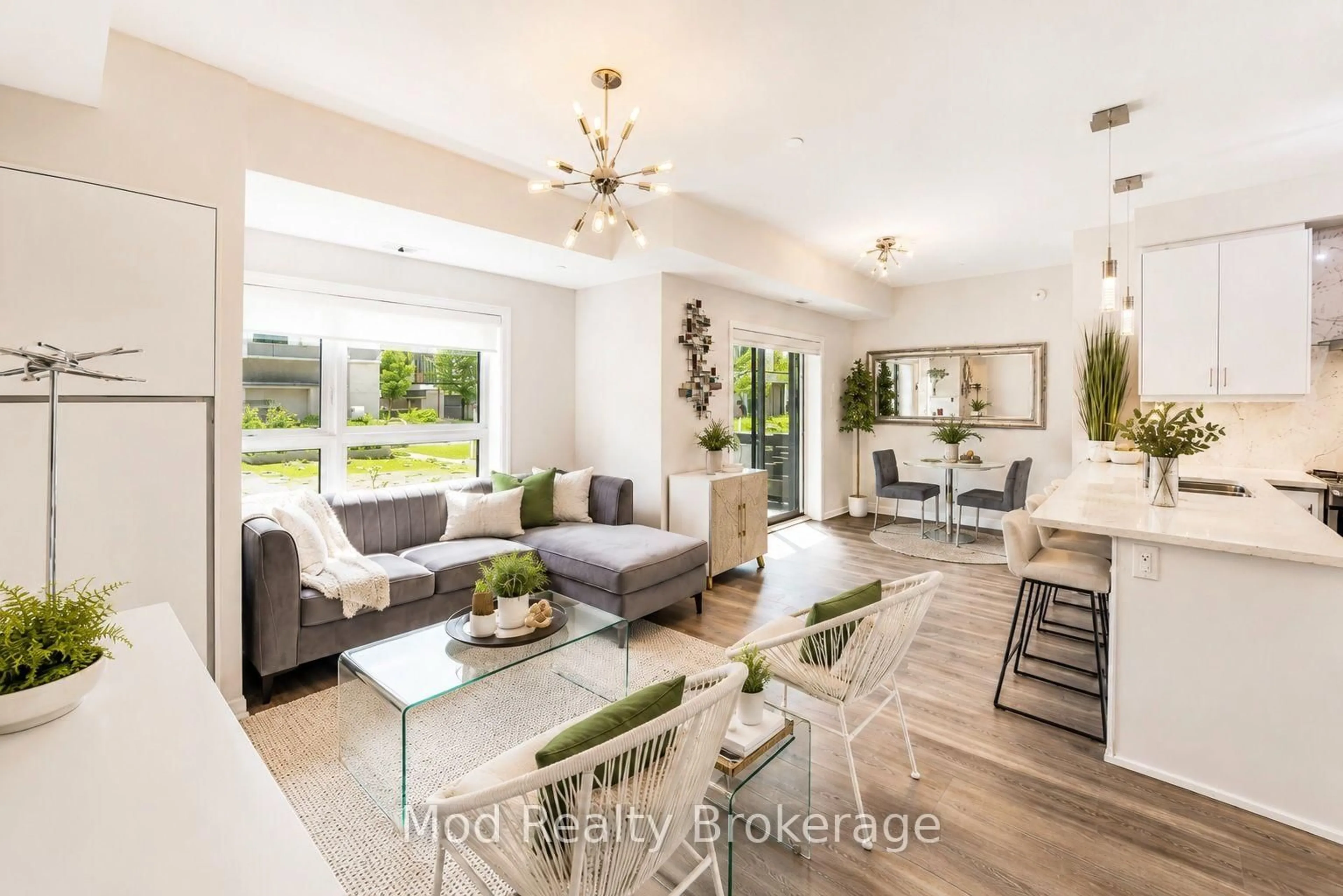 Living room with furniture, unknown for 128 Grovewood Common #129, Oakville Ontario L6H 0X3