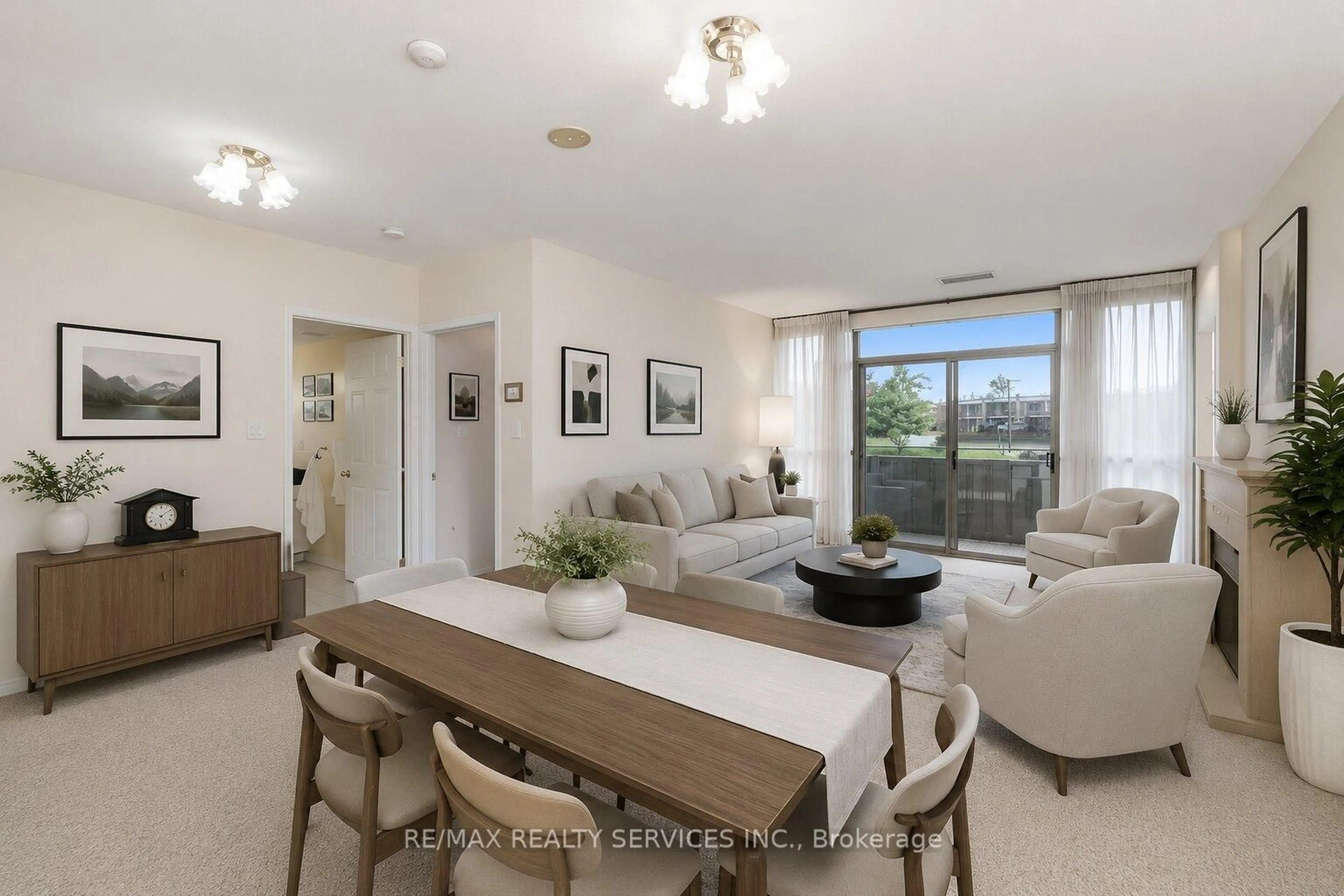 Living room with furniture, unknown for 20 McFarlane Dr #107, Halton Hills Ontario L7G 5J8