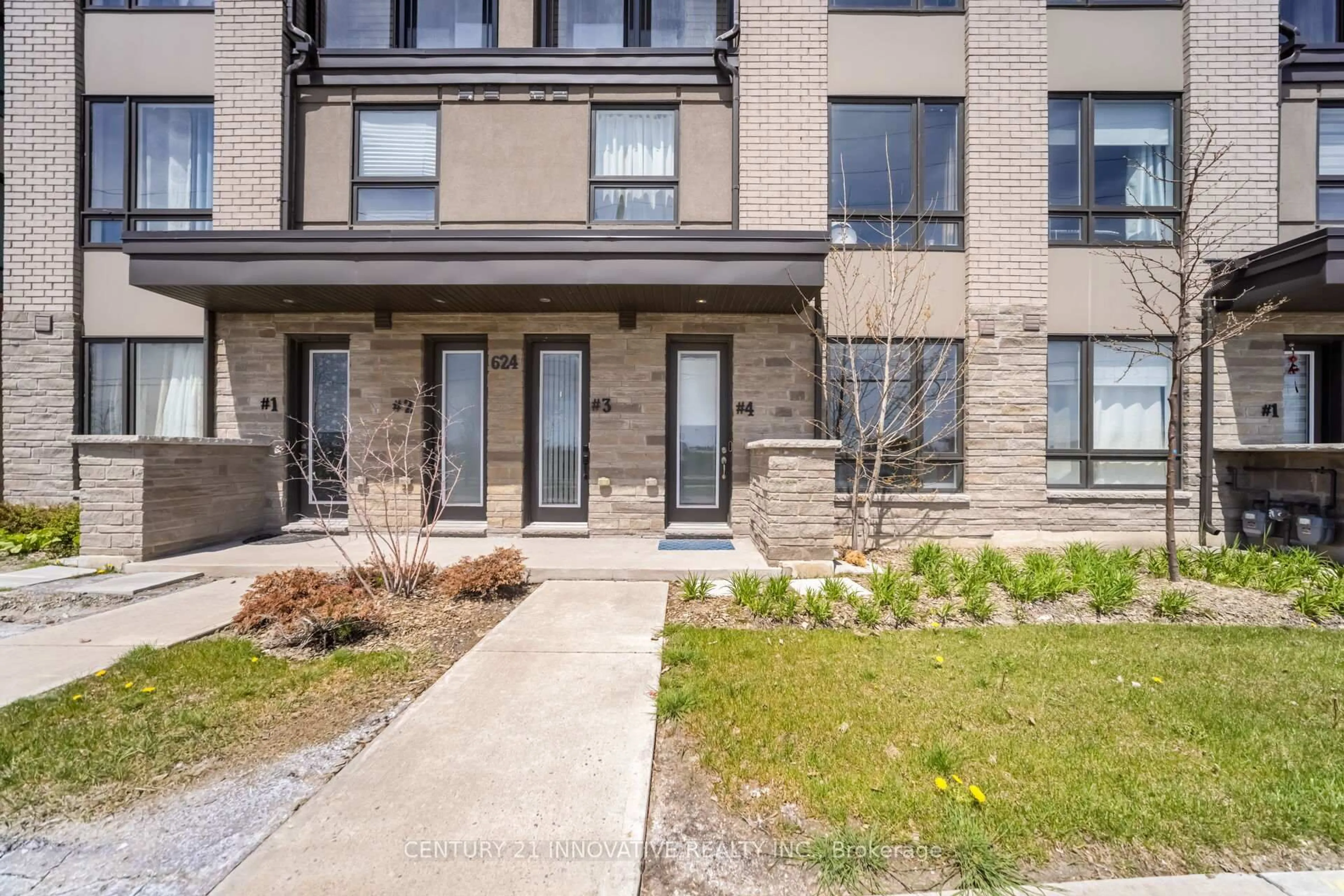 Home with brick exterior material, street for 624 Rexdale Blvd #4, Toronto Ontario M9W 0G1