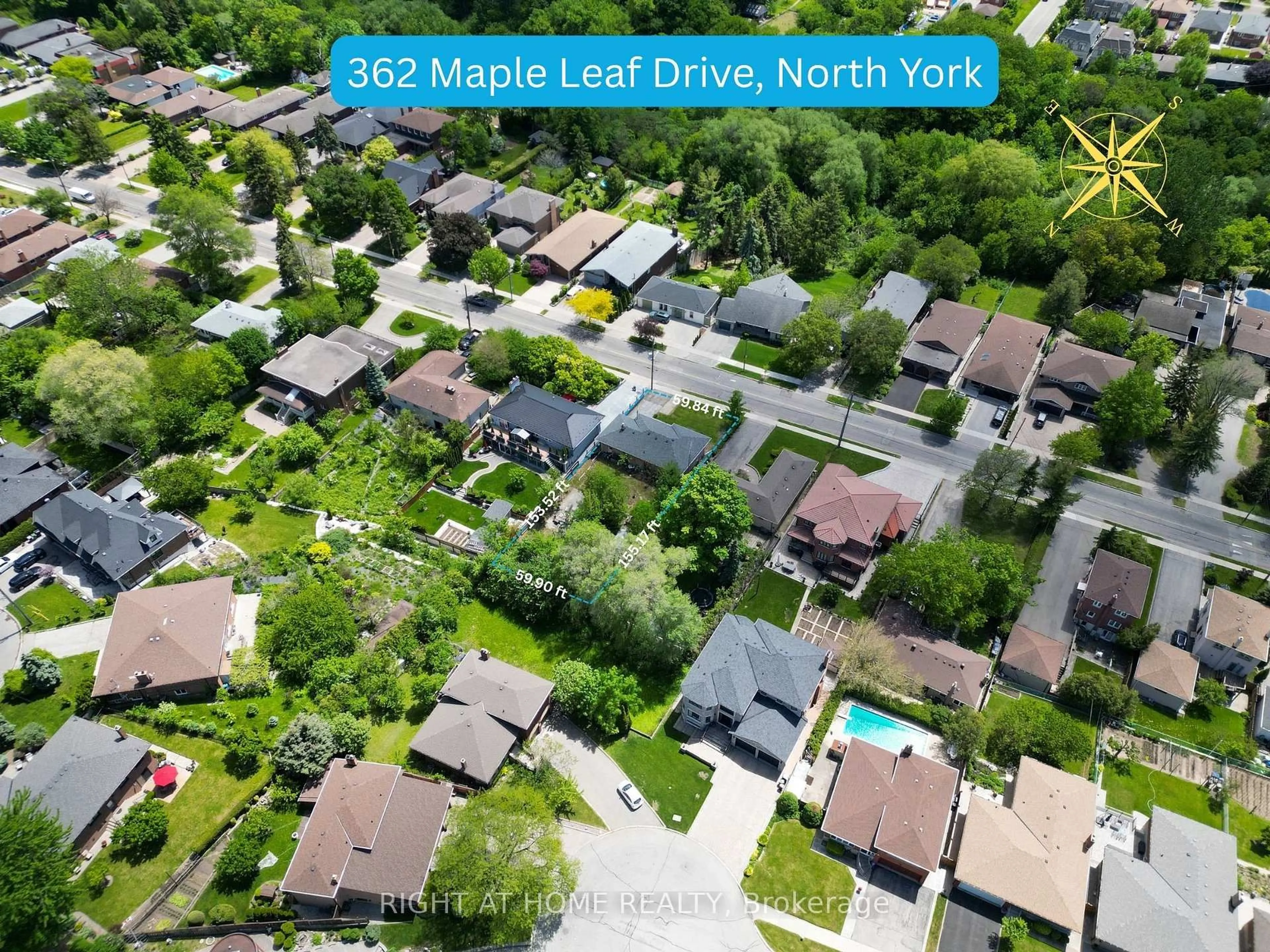 A pic from outside/outdoor area/front of a property/back of a property/a pic from drone, street for 362 Maple Leaf Dr, Toronto Ontario M6L 1P4