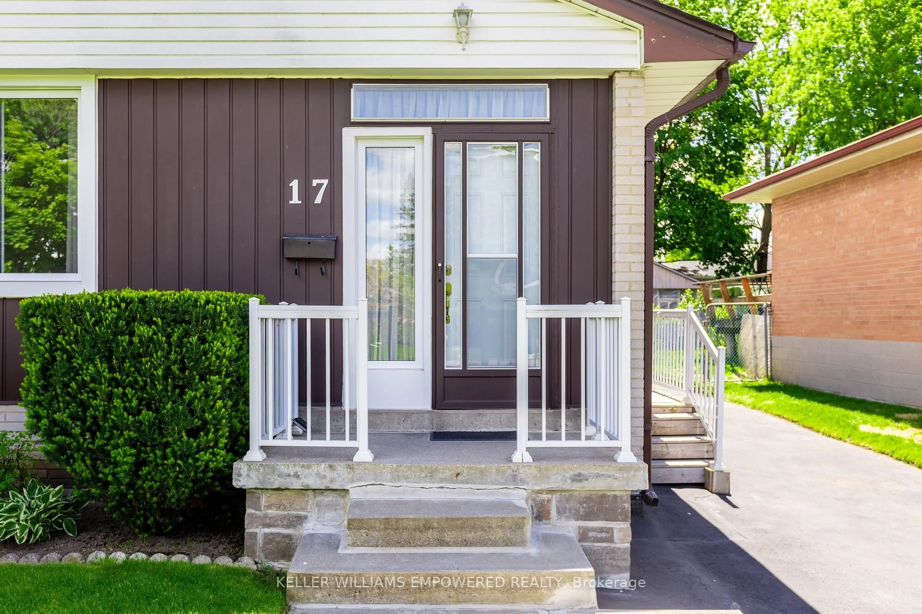 Home with vinyl exterior material, street for 17 Checkendon Dr, Toronto Ontario M9W 2Y8