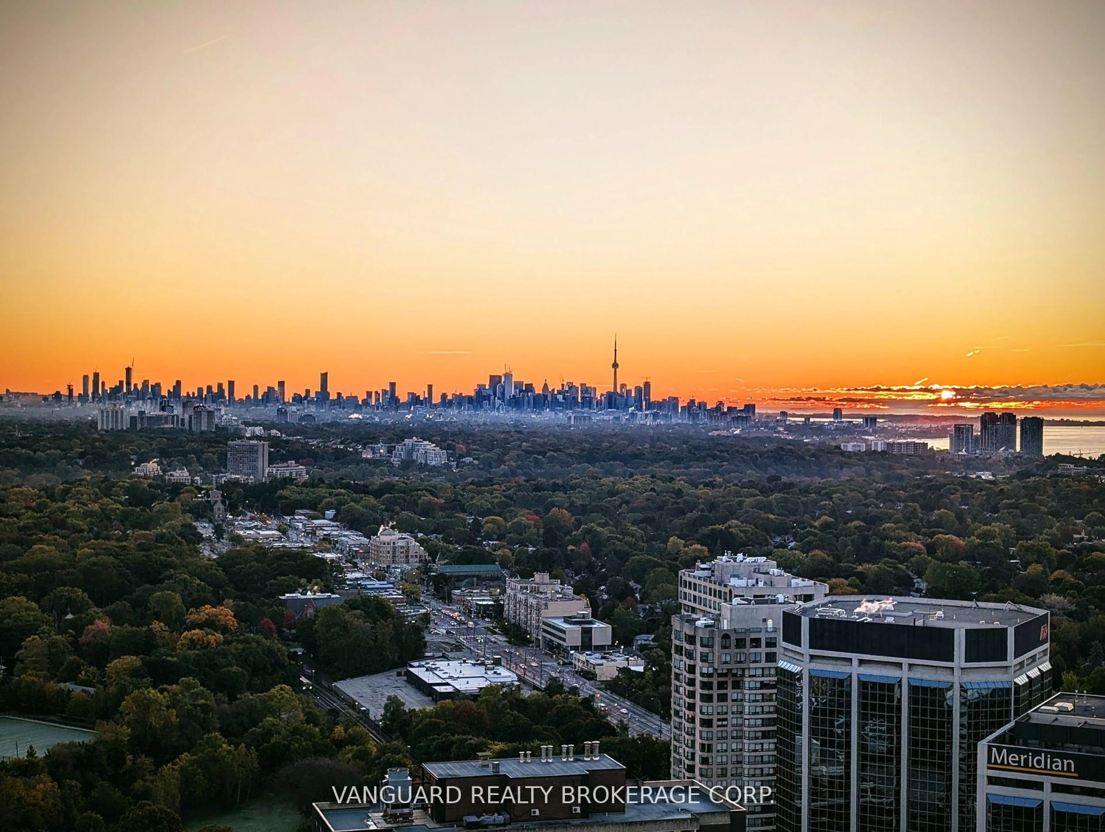 A pic from outside/outdoor area/front of a property/back of a property/a pic from drone, city buildings view from balcony for 7 Mabelle Ave #3907, Toronto Ontario M5T 0C9