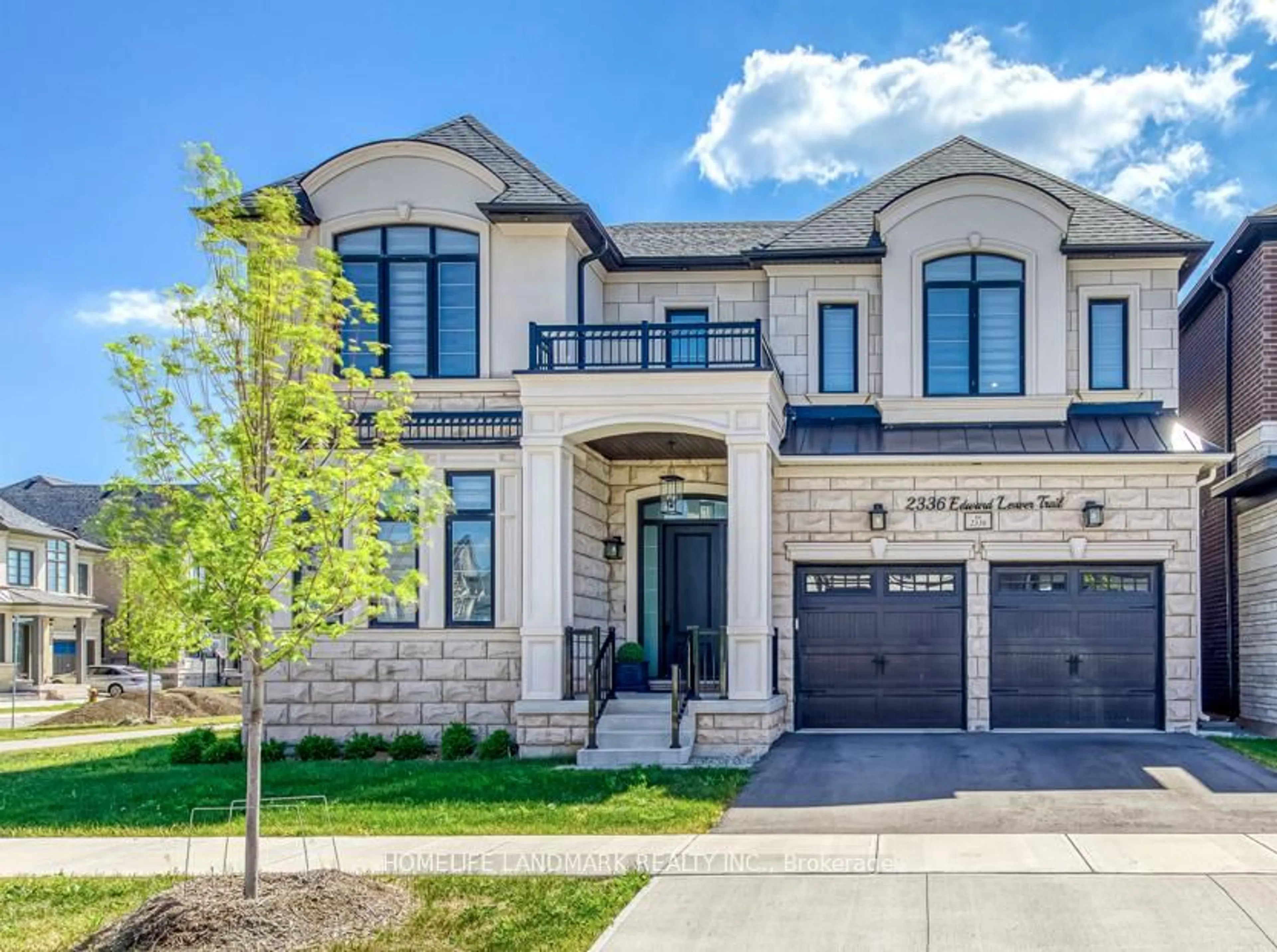 Home with brick exterior material, street for 2336 Edward Leaver Tr, Oakville Ontario L6M 4G3