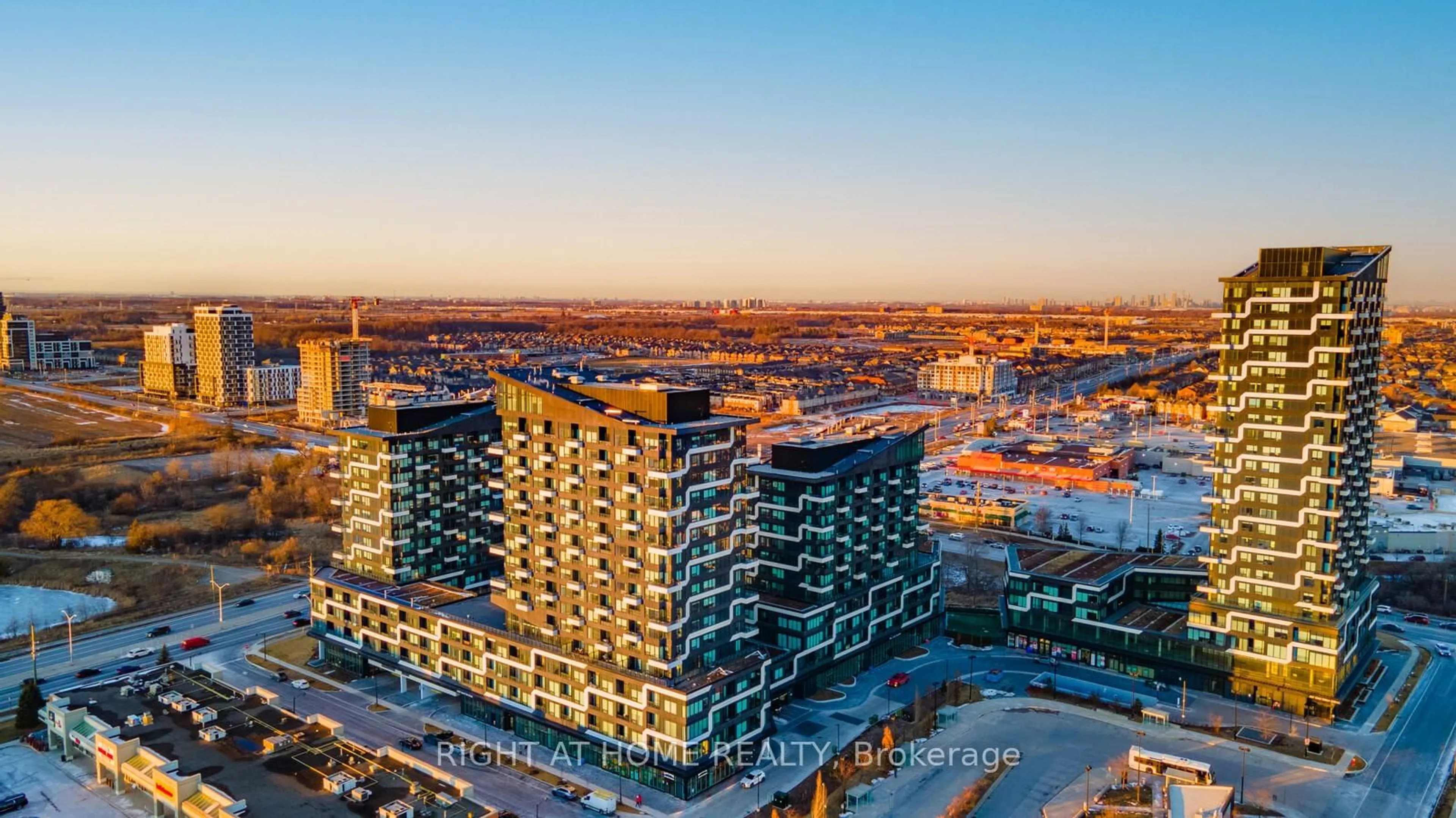 A pic from outside/outdoor area/front of a property/back of a property/a pic from drone, city buildings view from balcony for 2481 Taunton Rd #459, Oakville Ontario L6H 3R7