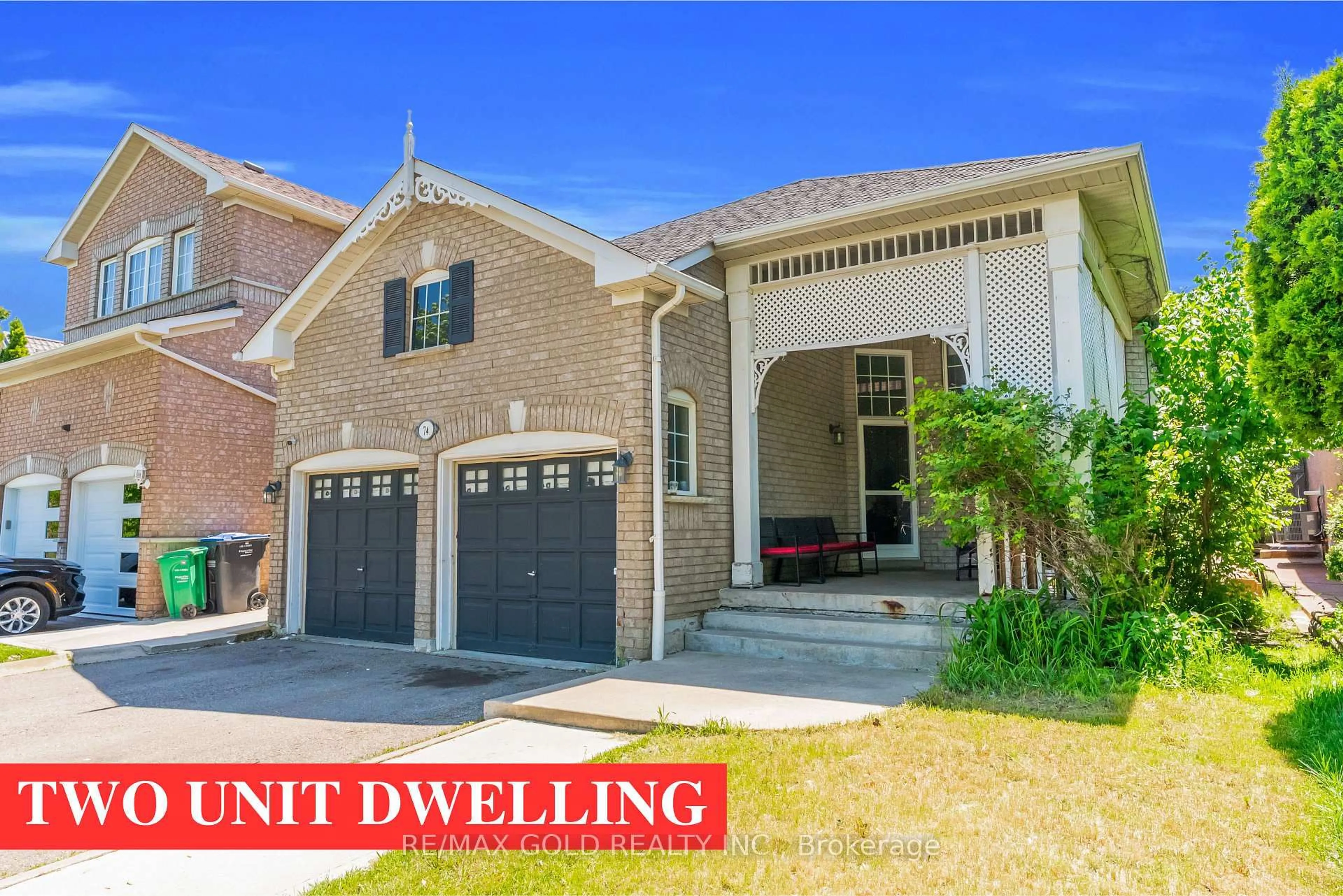 Home with brick exterior material, street for 74 Fletchers Creek Blvd, Brampton Ontario L6X 4T1