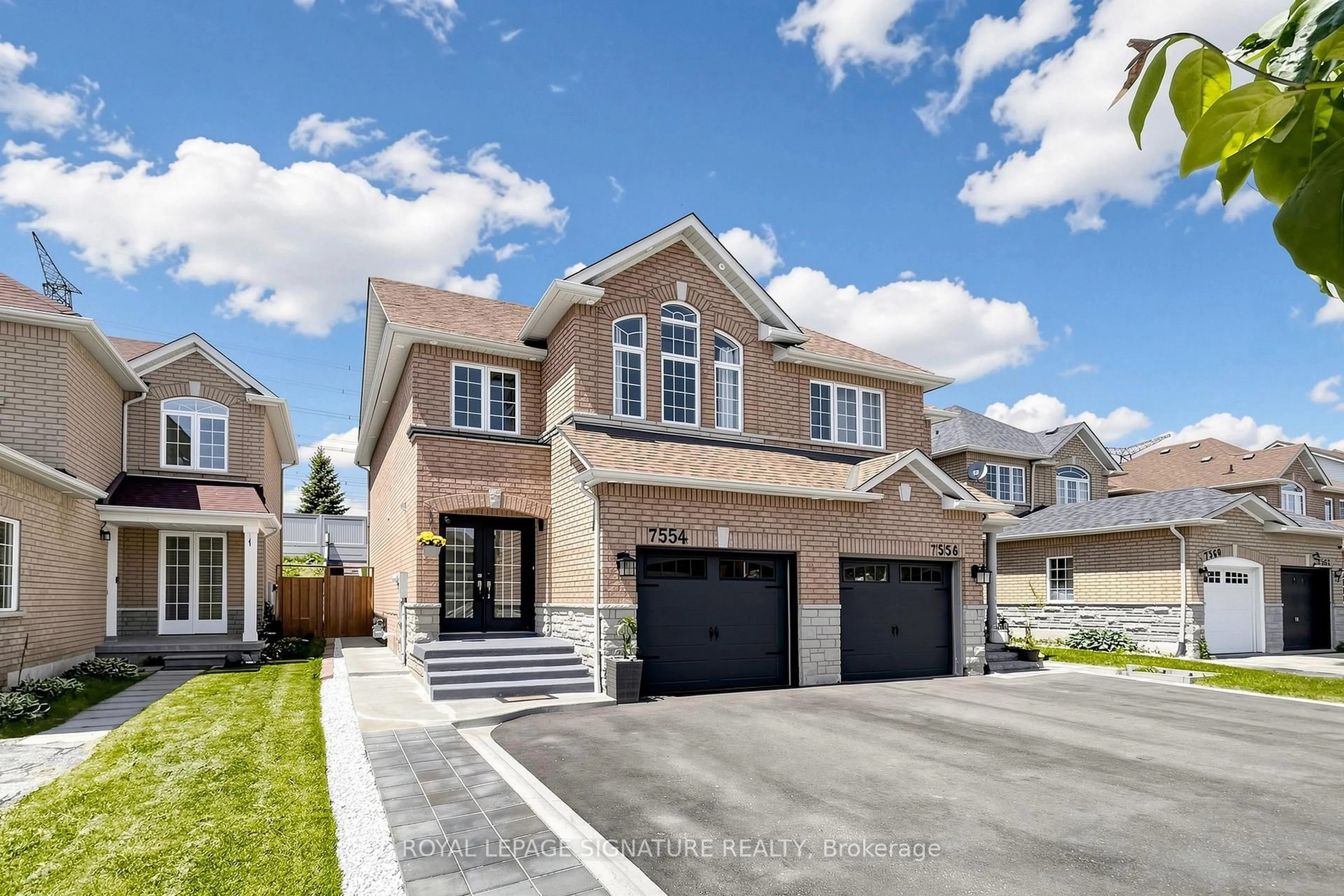 Home with brick exterior material, street for 7554 Black Walnut Tr, Mississauga Ontario L5N 8A9