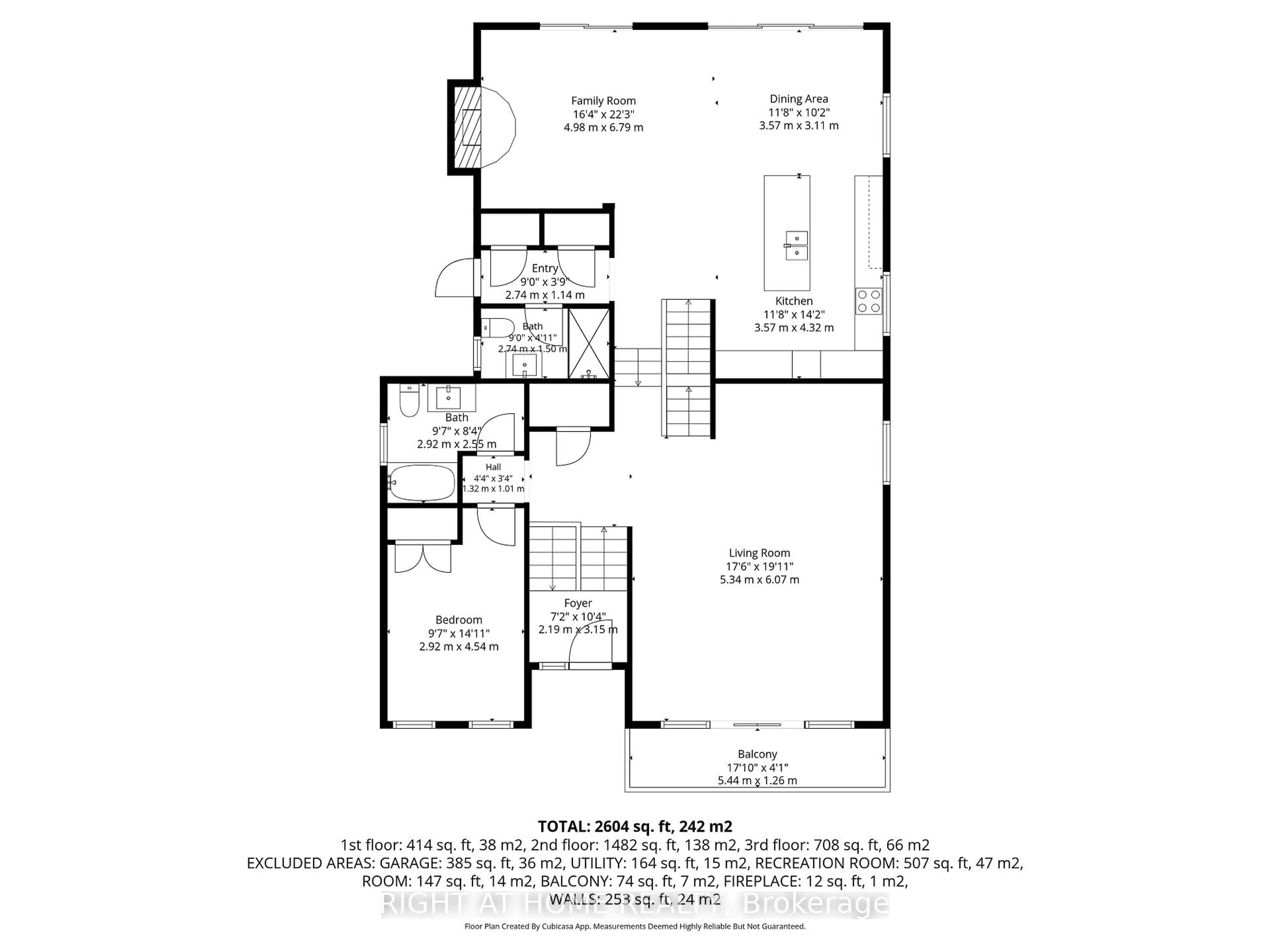 Floor plan for 10 Wingrove Hill, Toronto Ontario M9B 2C6