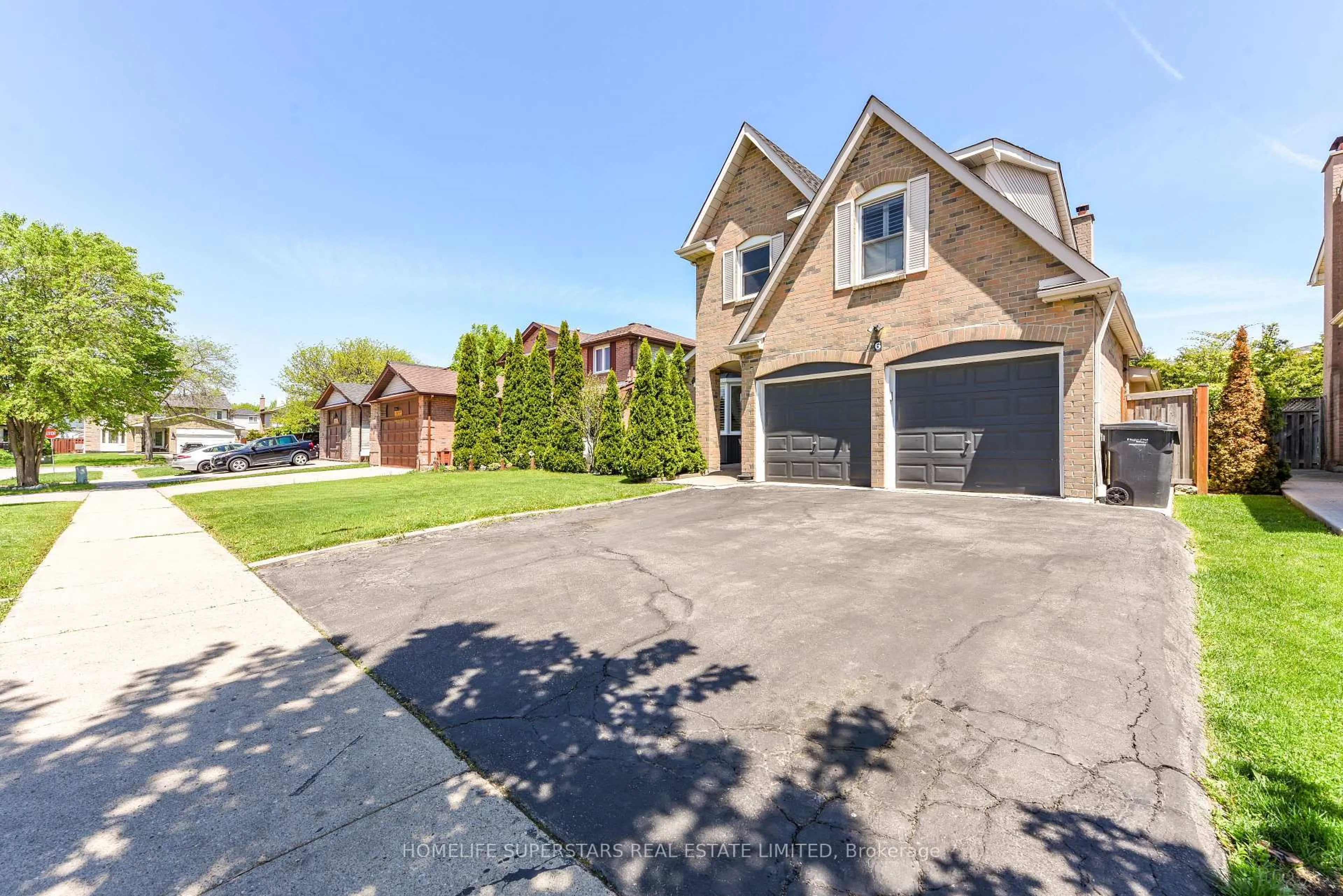 Home with brick exterior material, street for 6 Farley Rd, Brampton Ontario L6Y 2N9