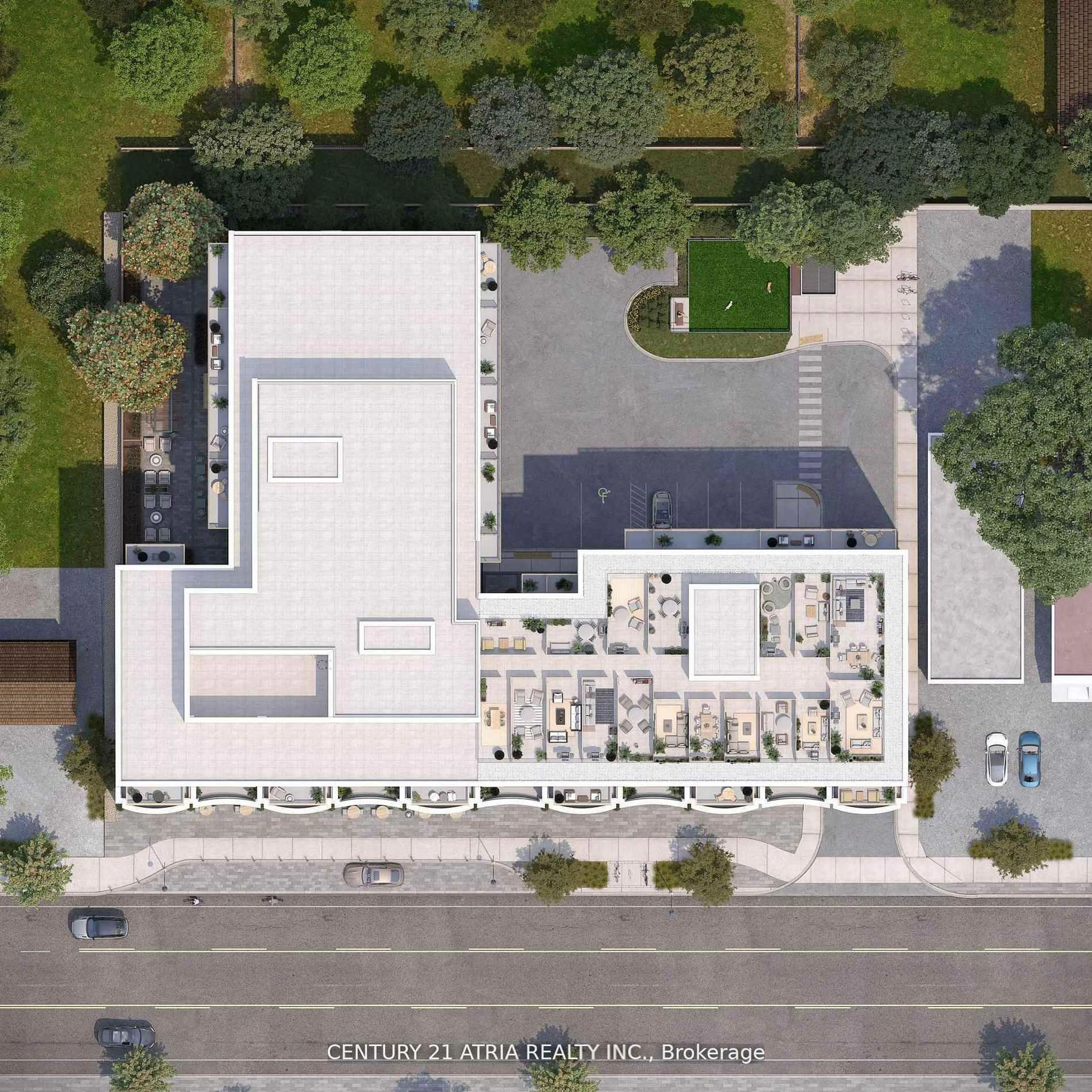 A pic from outside/outdoor area/front of a property/back of a property/a pic from drone, street for 2375 Lakeshore Rd #611, Oakville Ontario L6L 1H4